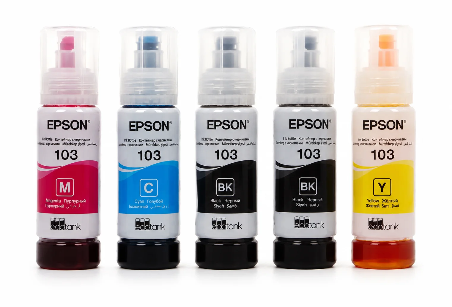 Чернила Epson 103 оригинал, комплект 5 шт - изображение 1