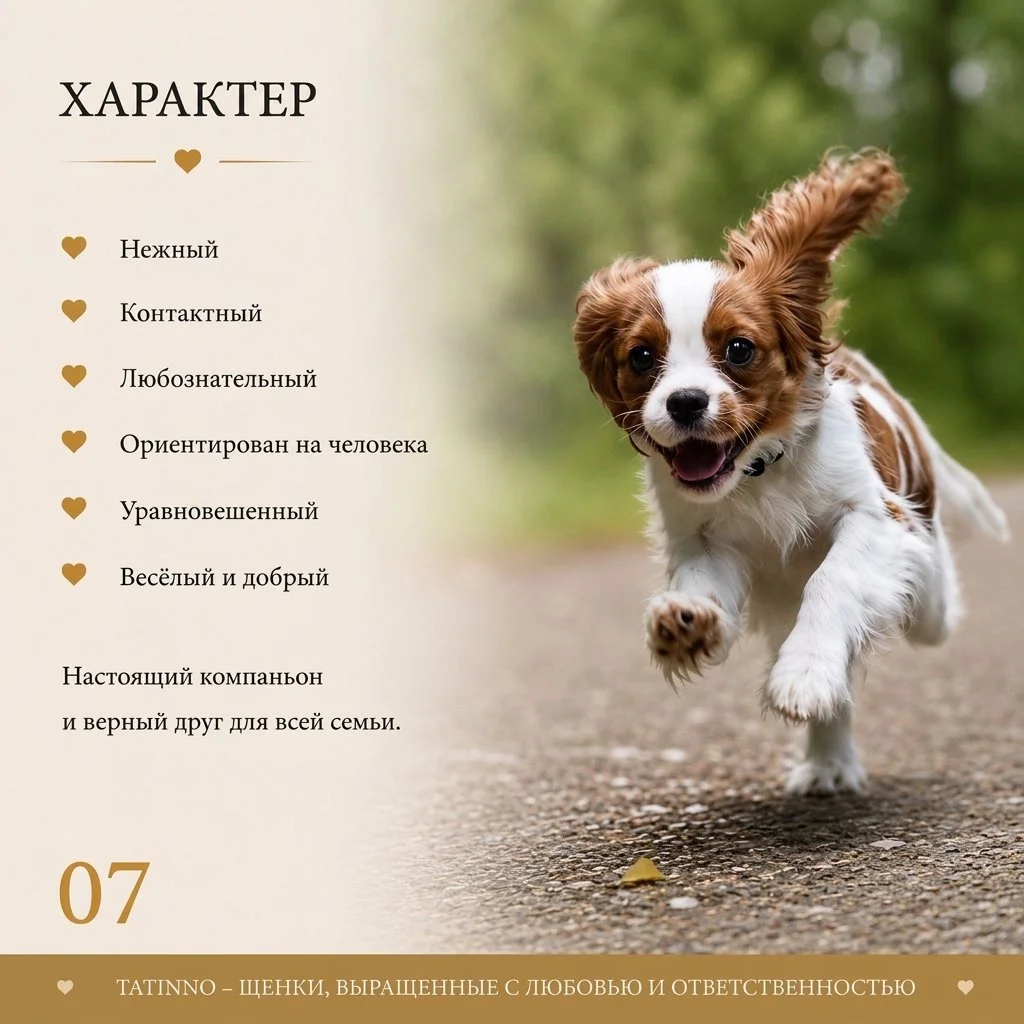Кавалер кинг чарльз спаниель, щенок - миниатюра 7