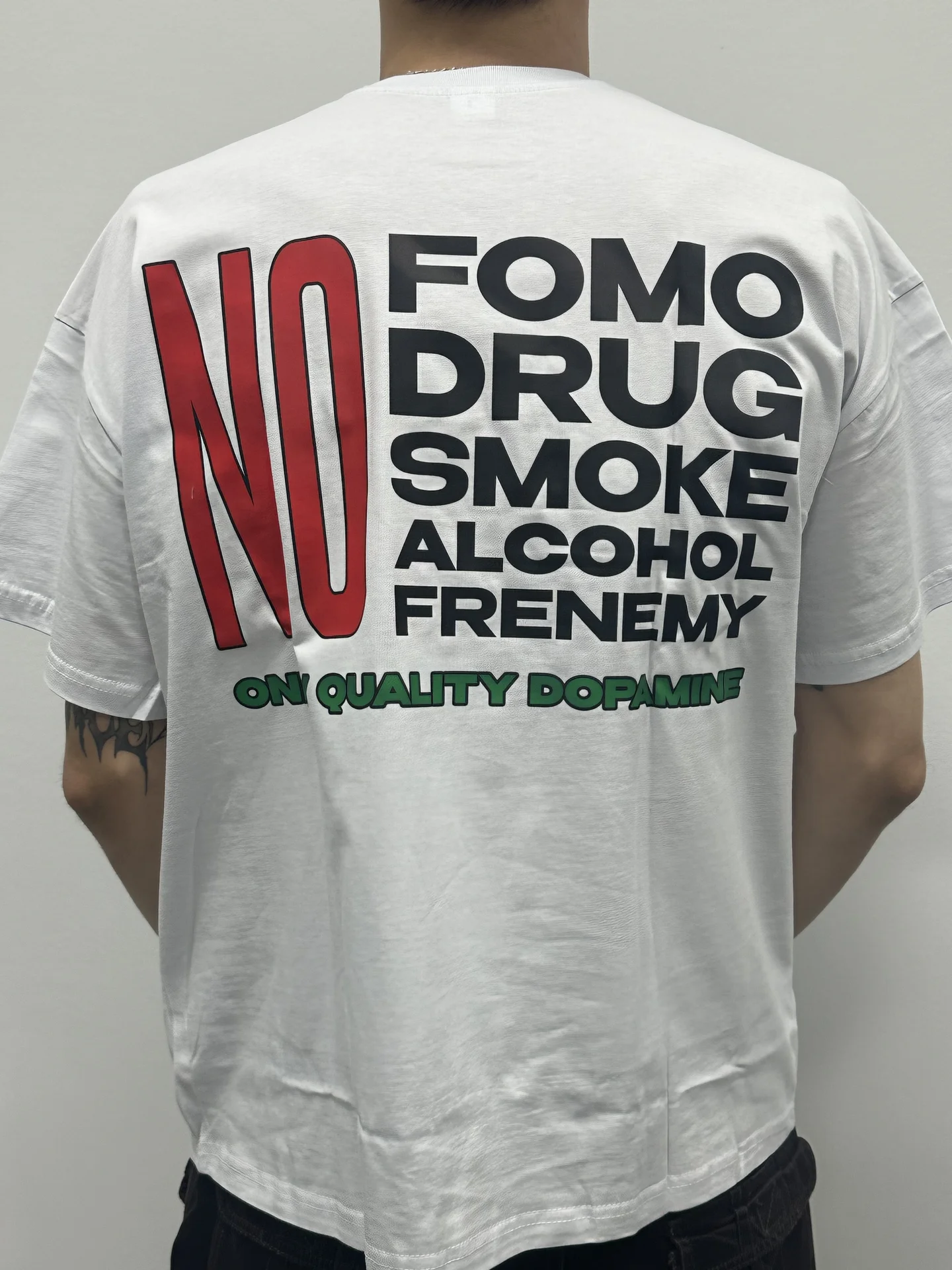 «WOR7DW1D6. Only Quality Dopamine» T-shirt - миниатюра 4