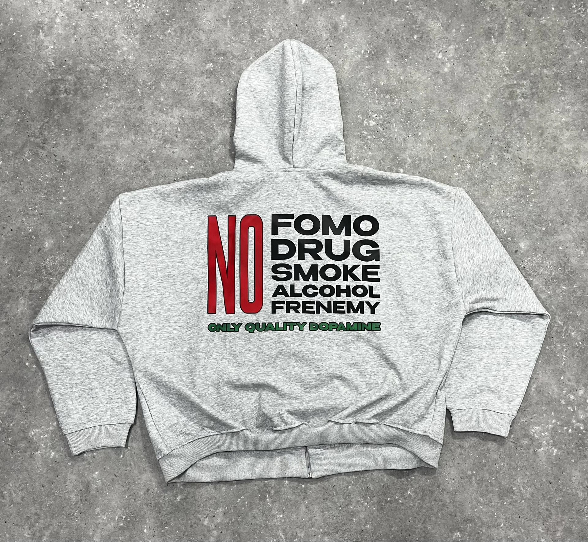 «WOR7DW1D6. Only Quality Dopamine» Zip-hoodie - миниатюра 2