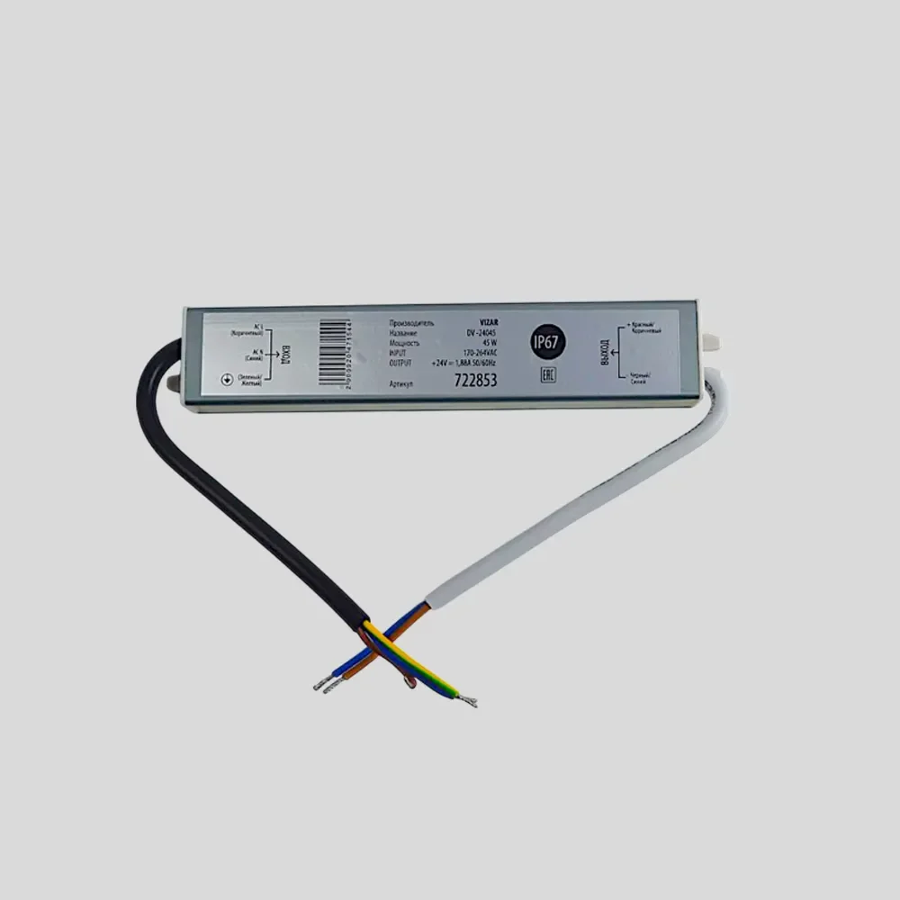 Влагозащищенный блок питания DVS-45-24 (24V, 45W - изображение 1