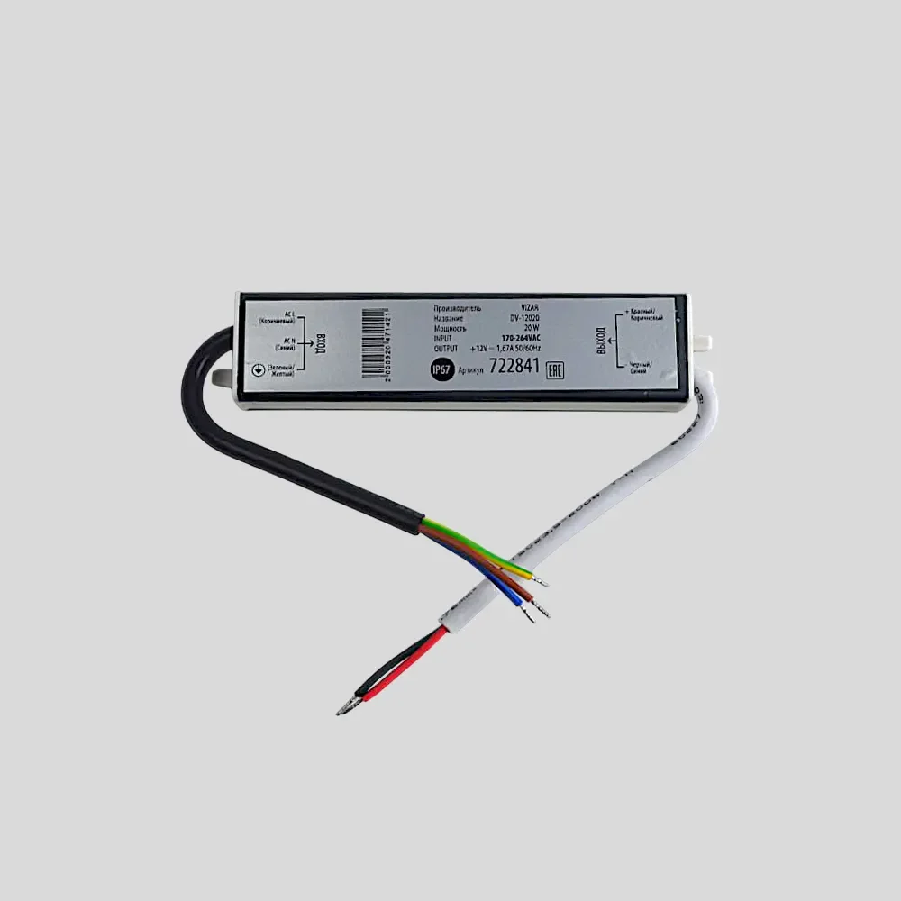 Влагозащищенный блок питания DV-20-12 (12V, 20W - изображение 1