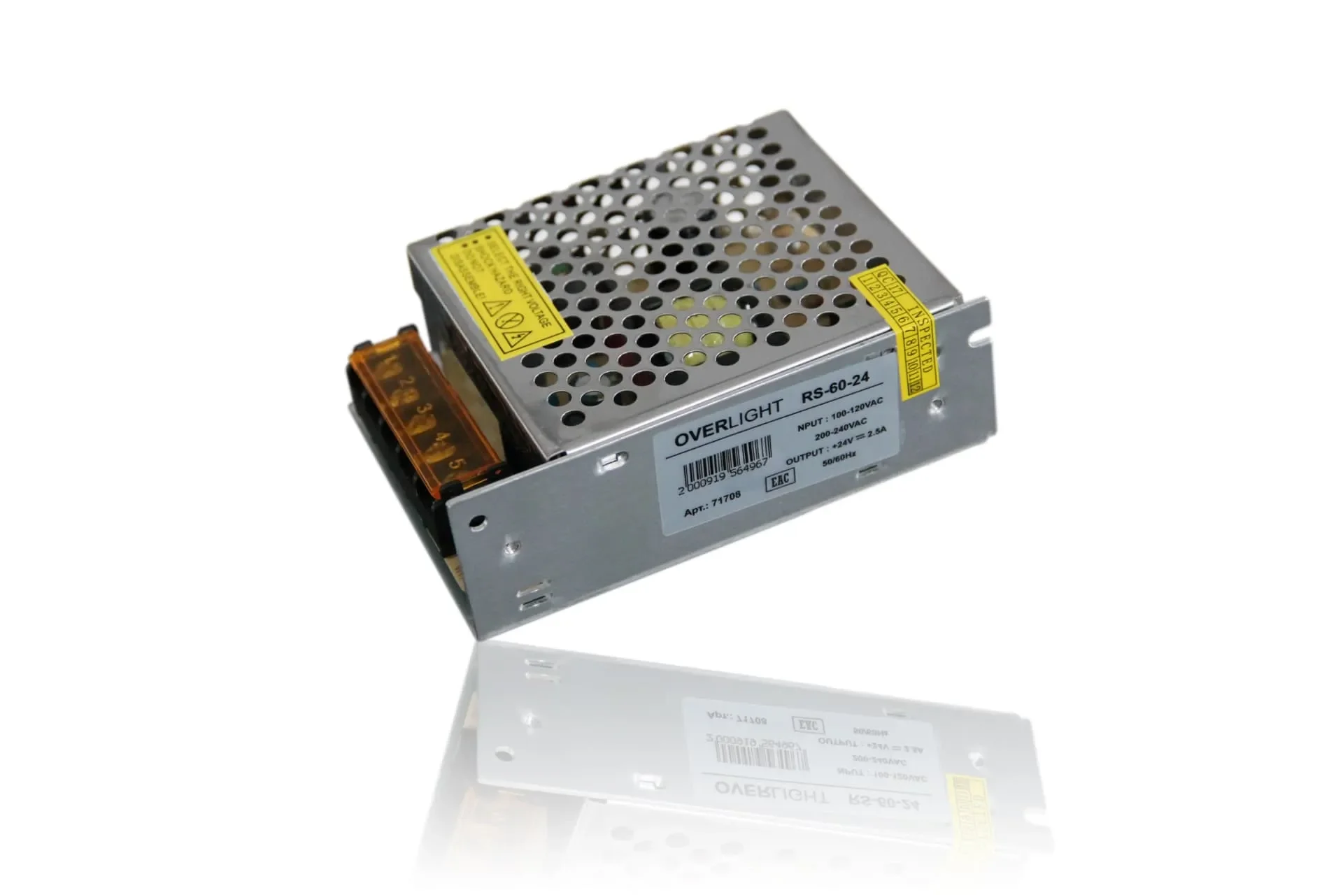 Блок питания RS-60-24(24V, 60W, 2,5A, IP20) - изображение 1