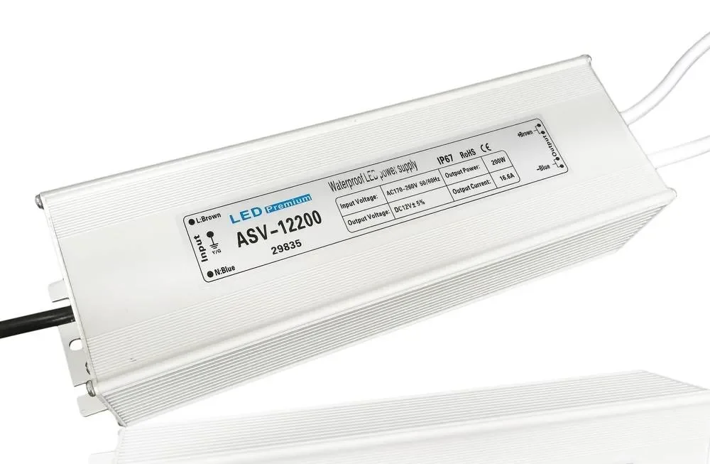 Блок питания ASV-12200 (12V, 200W, 16.7A, IP67) - изображение 1