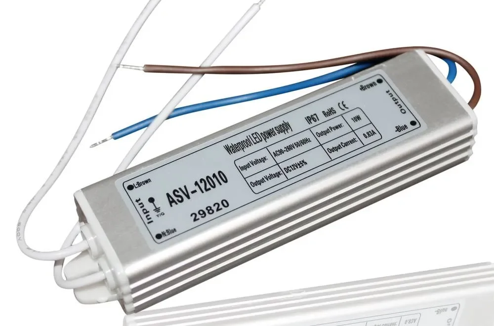 Блок питания ASV-12010 (12V, 10W, 0.83A, IP67) - изображение 1
