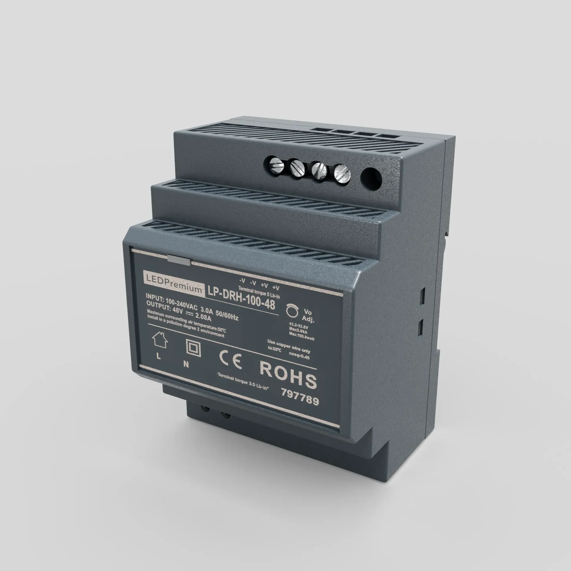 Блок питания на DIN-рейку LP-DRH-100-48 (48V