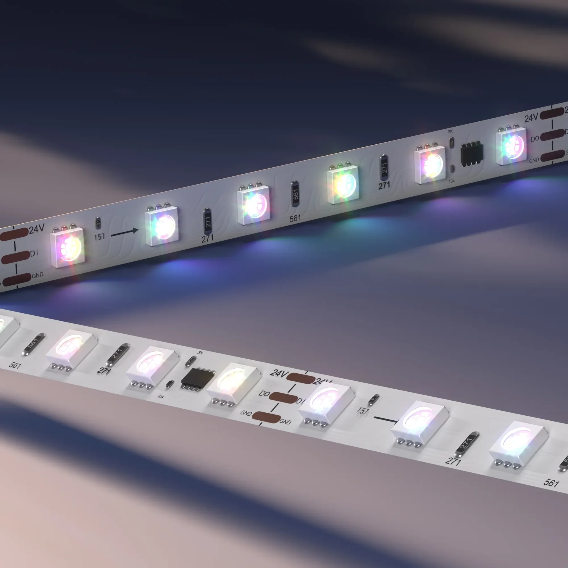 Светодиодная лента LP-SPI-RGB 24V (5050, 300 LED