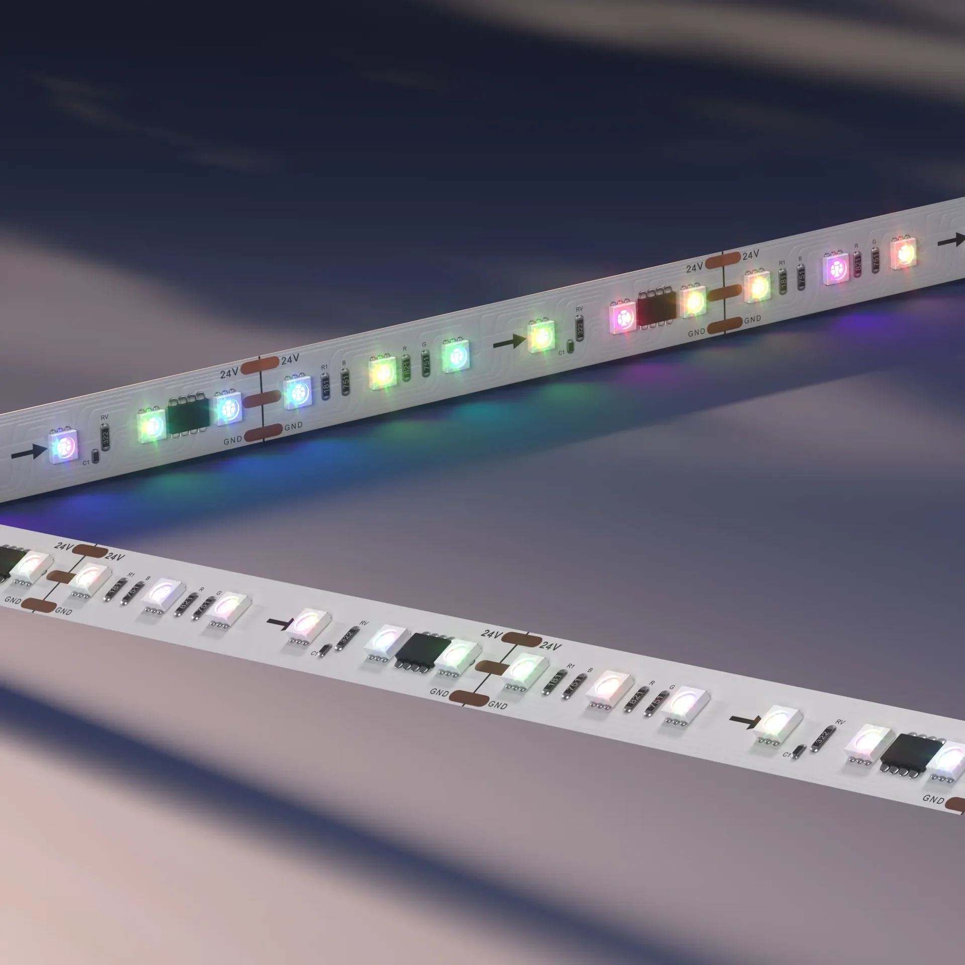 Светодиодная лента LP-SPI-RGB 24V (3535, 540 LED