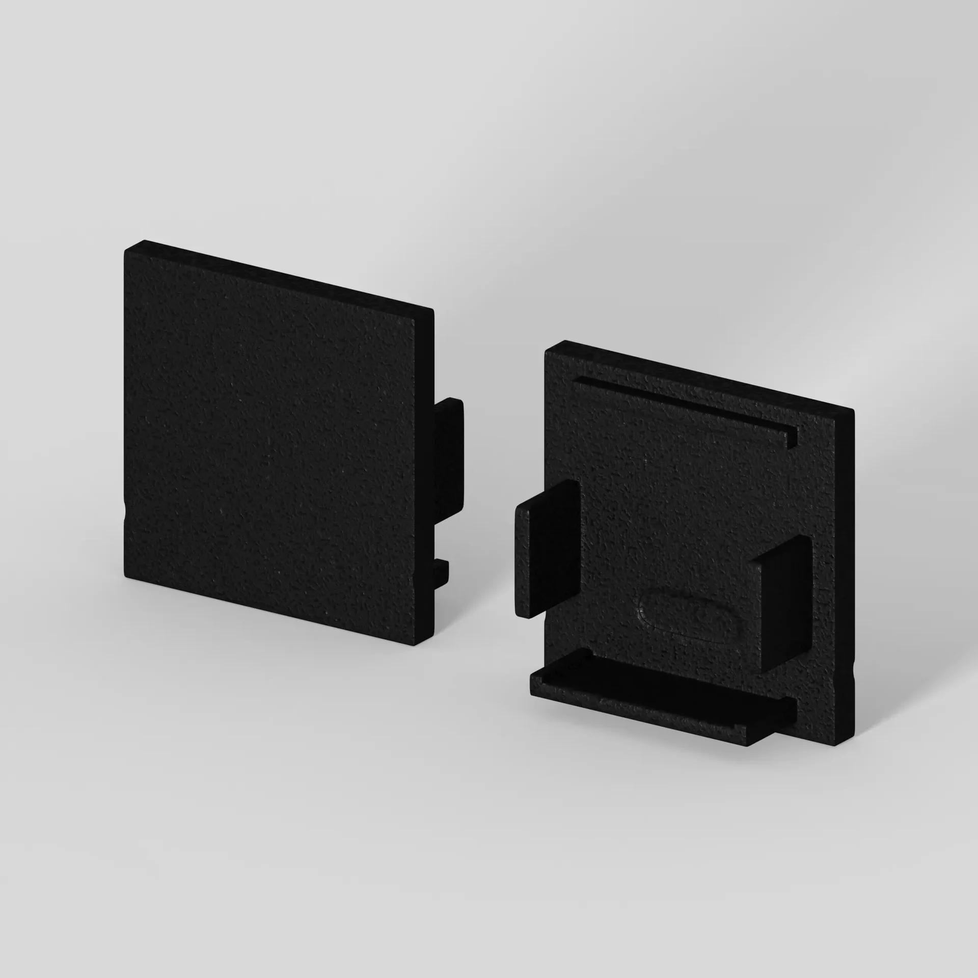 Заглушка глухая для профиля LPK-2020-2000 Black - изображение 1