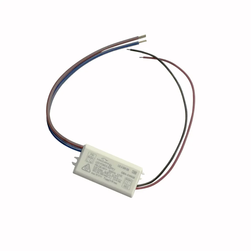 Драйвер LPR-500-4W (220V, 4W 2,5-8V, 500mA)
