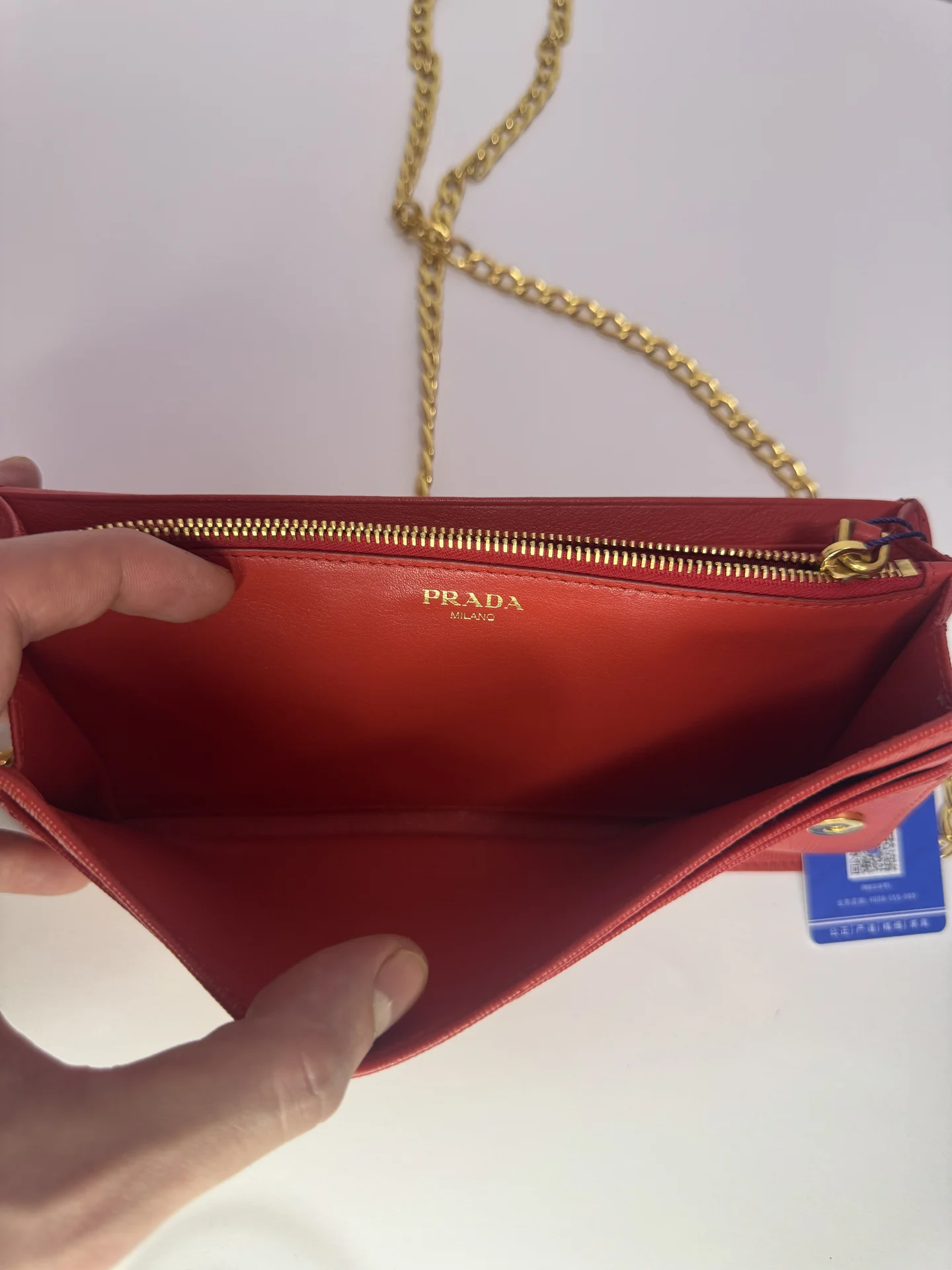 оригинальный кошелек клатч prada - миниатюра 5