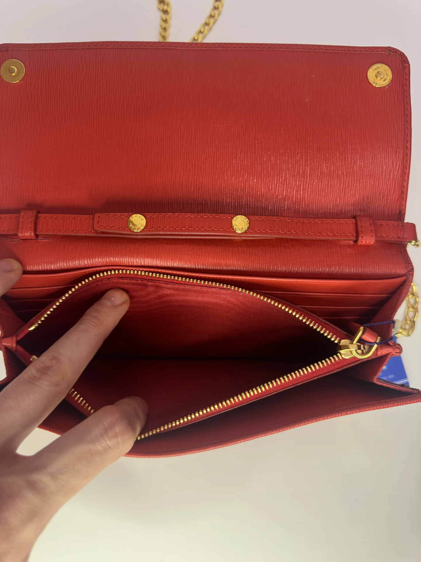 оригинальный кошелек клатч prada - миниатюра 6
