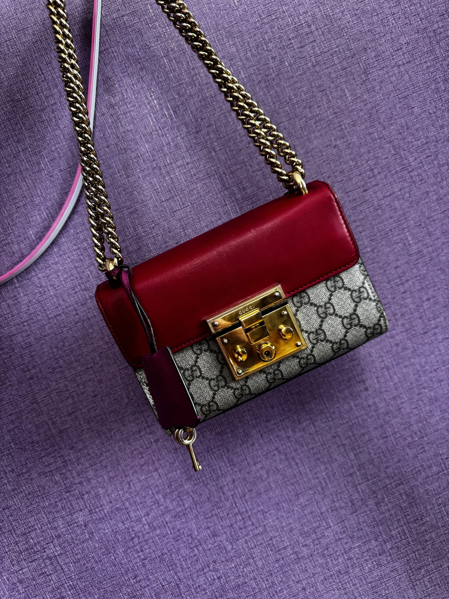 оригинальная сумка gucci с замком - изображение 1
