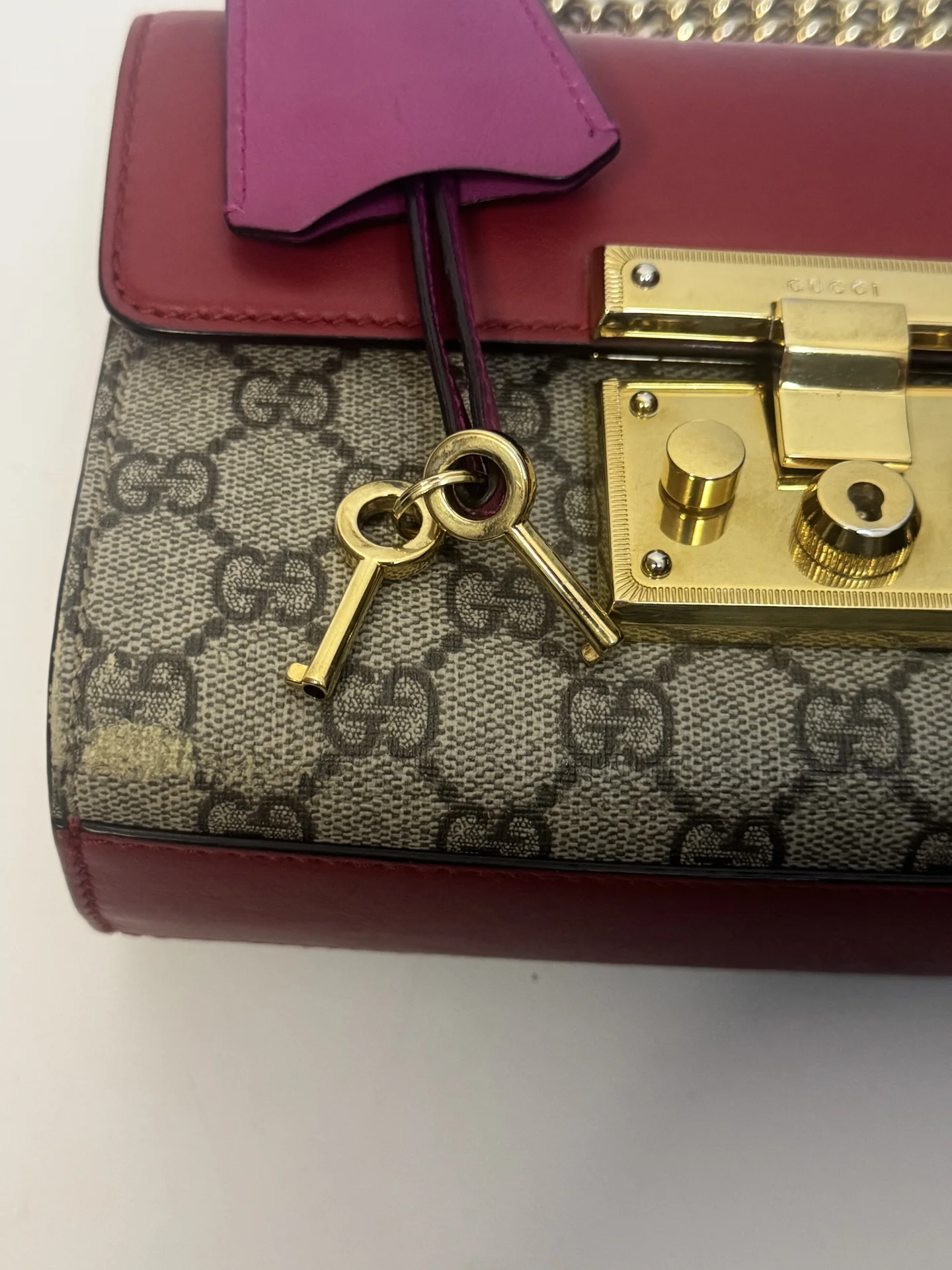 оригинальная сумка gucci с замком - миниатюра 2