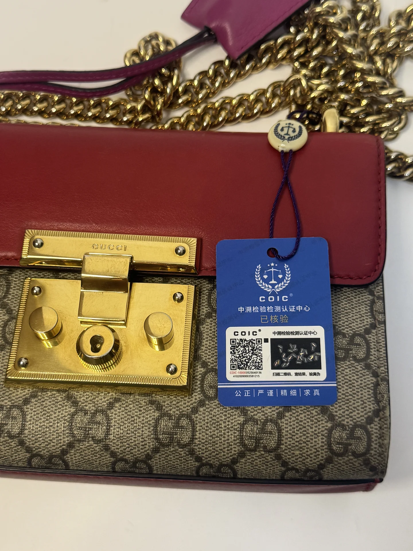 оригинальная сумка gucci с замком - миниатюра 11