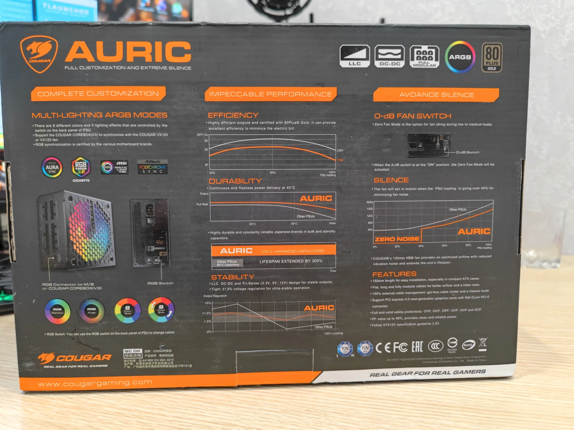 Блок питания Cougar Auric 750w - миниатюра 2