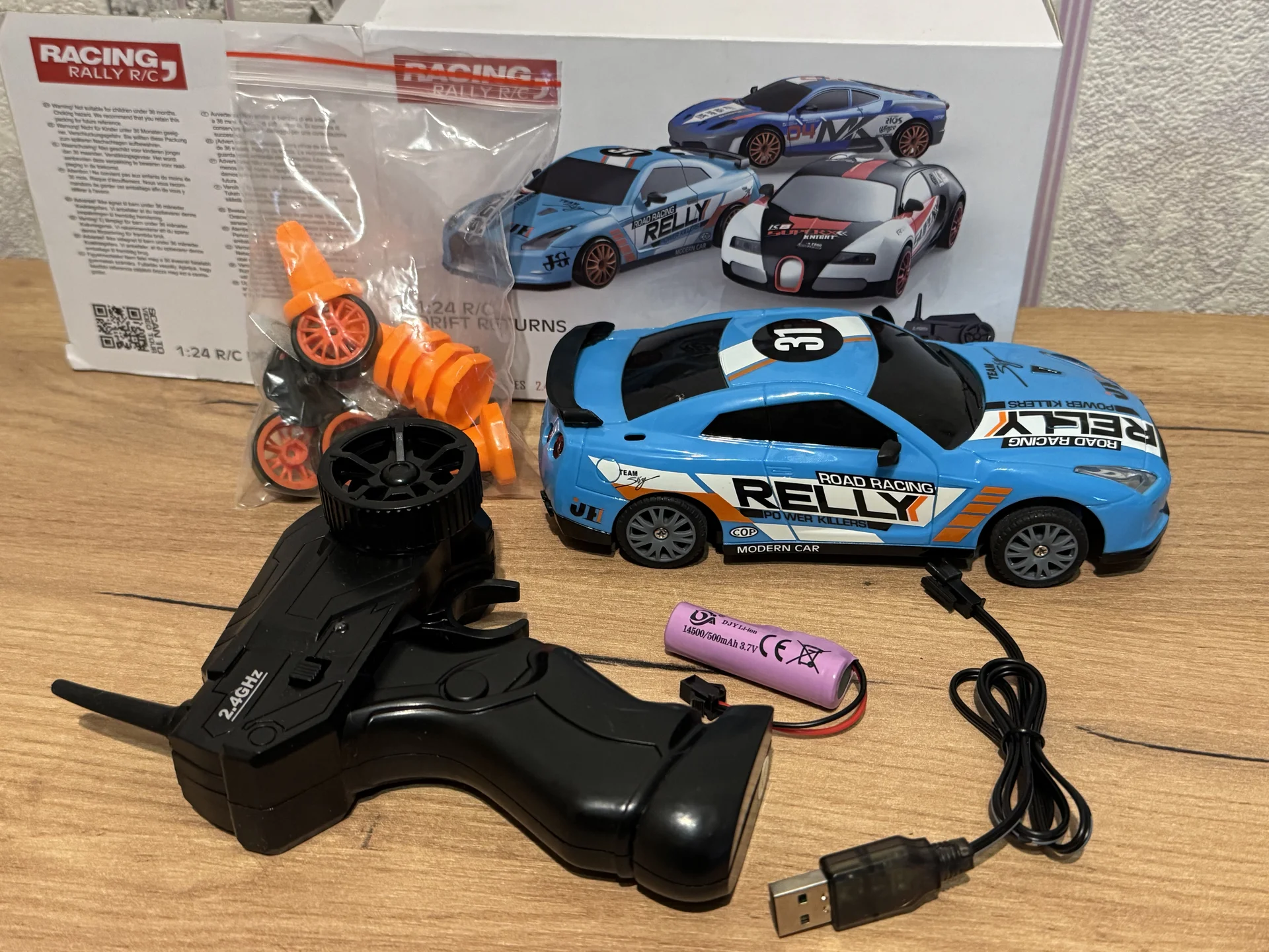Racing rally r/c skyline GTR 35 машинка - миниатюра 5