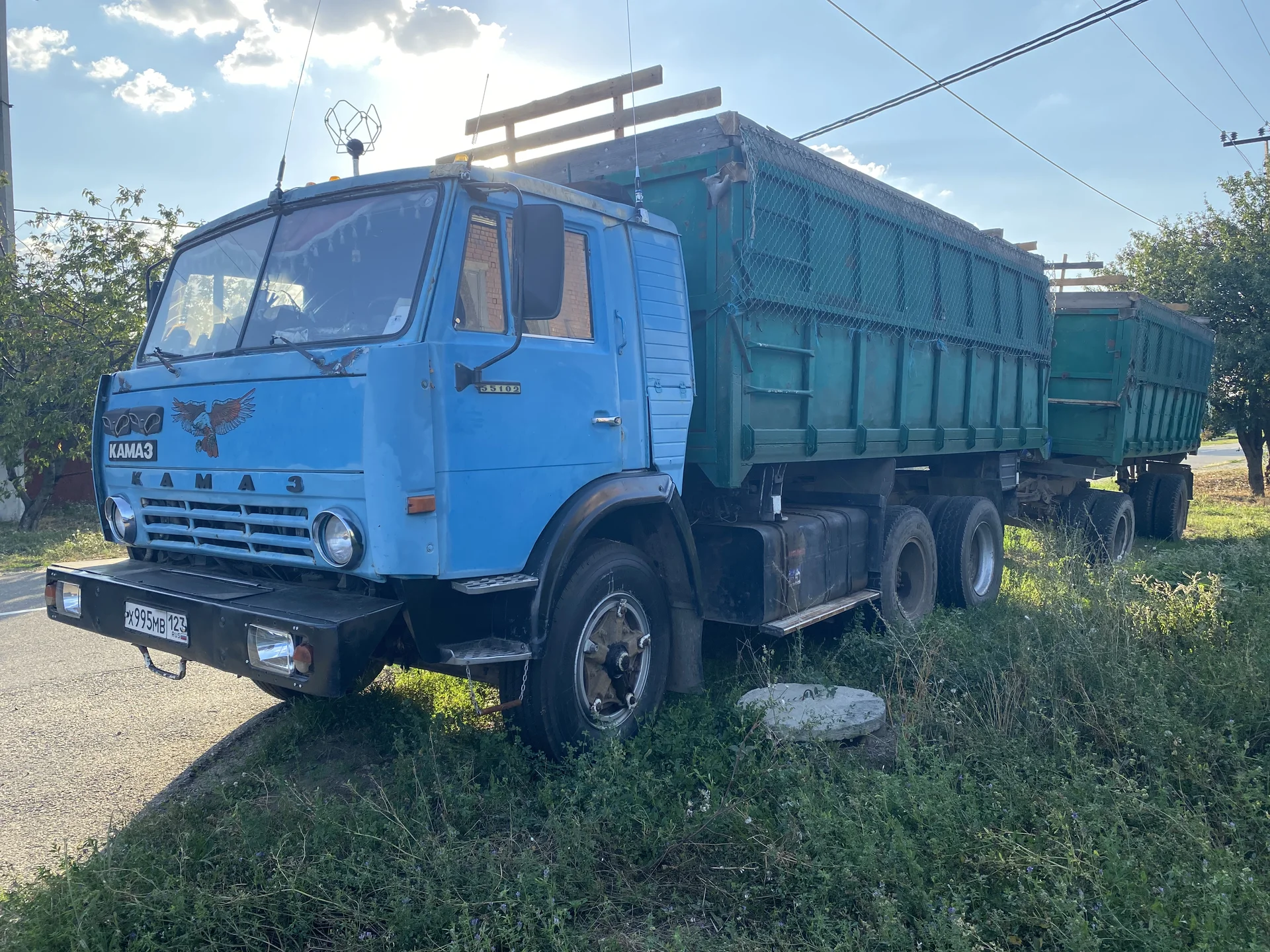 Самосвал 54 м3 КАМАЗ 55102С, 1987 - изображение 1