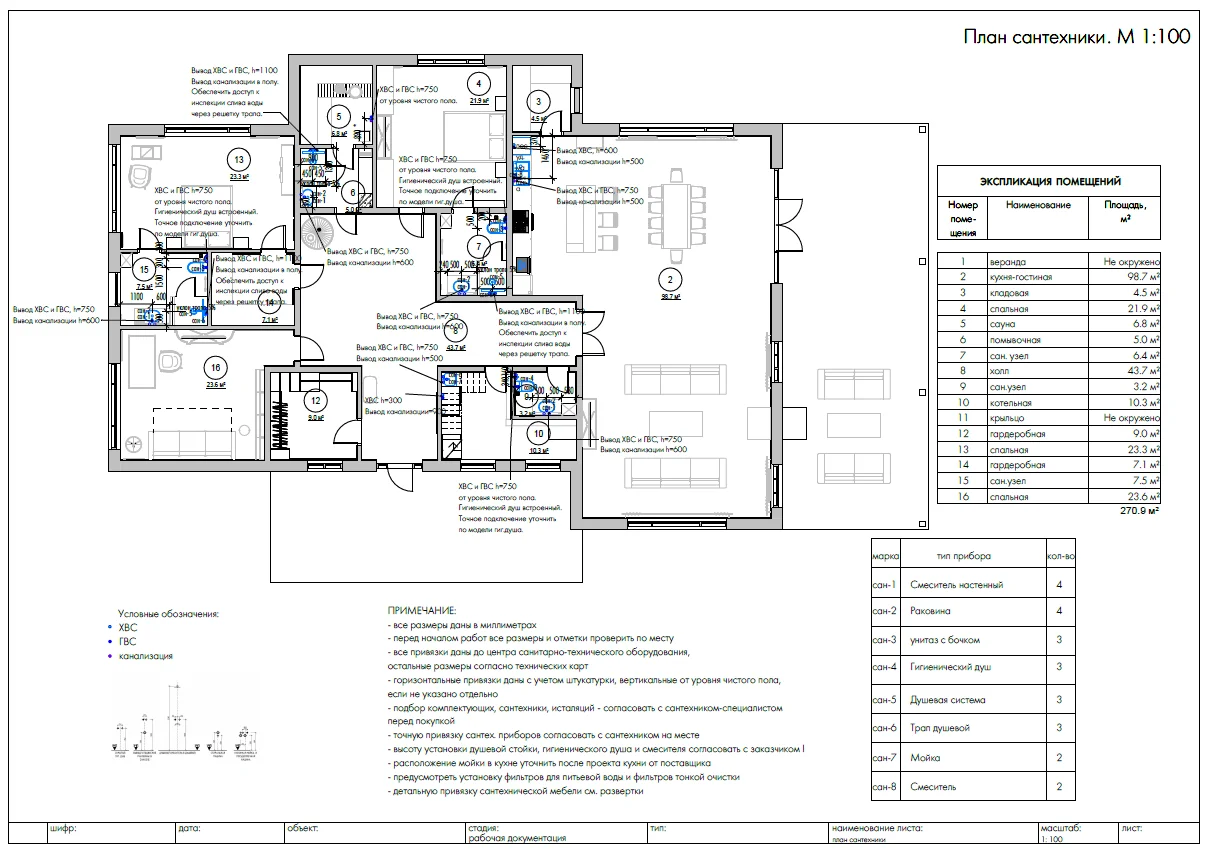 чертежи, технический проект в revit - миниатюра 3