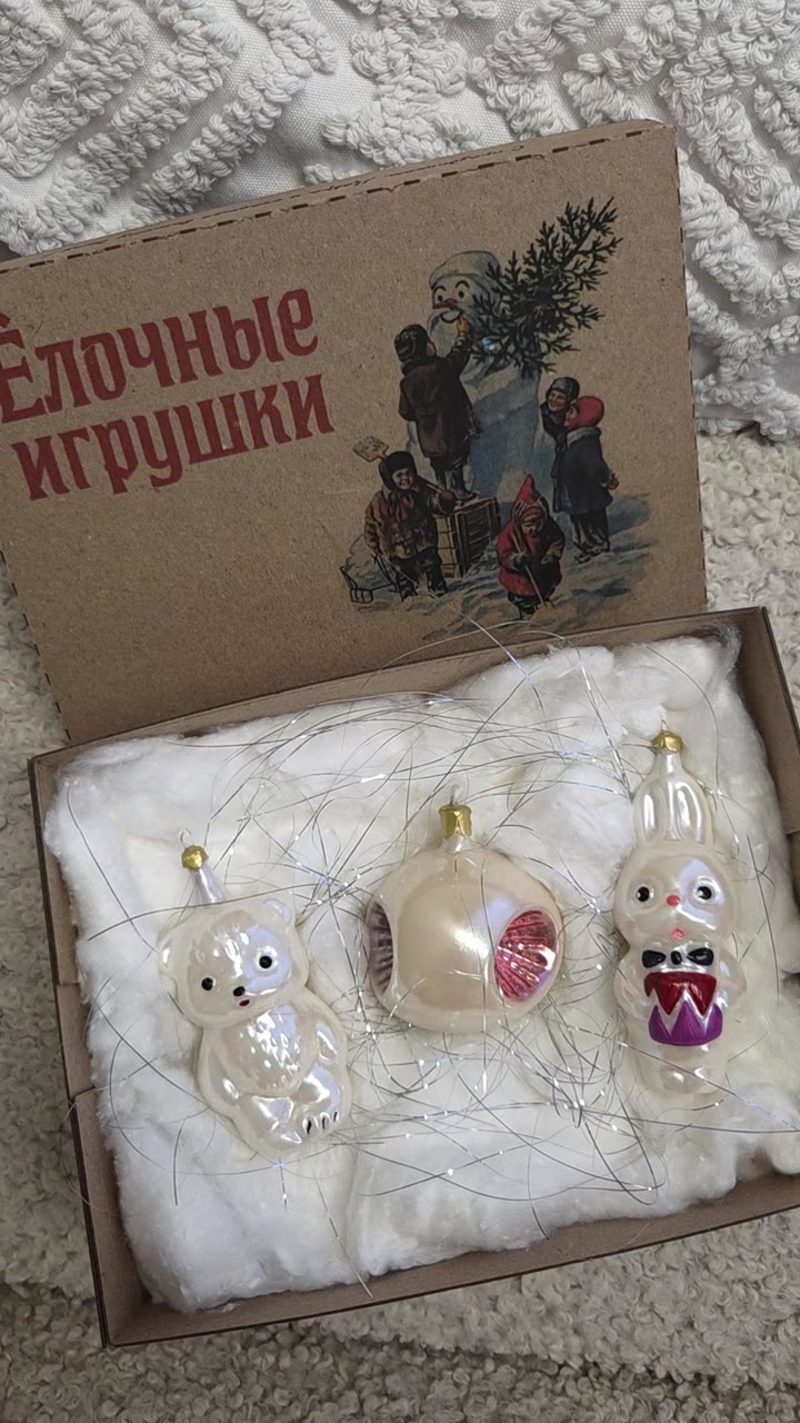 Свечи советские елочные игрушки - видео 2