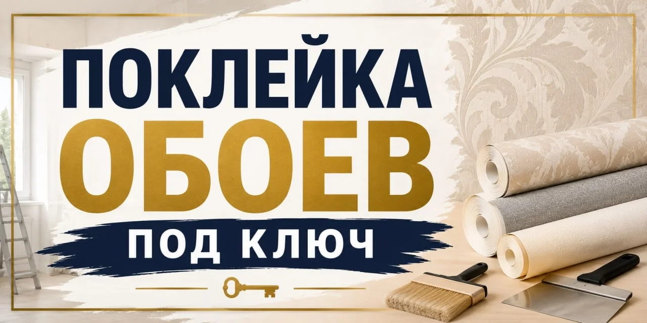 поклейка обоев - изображение 1