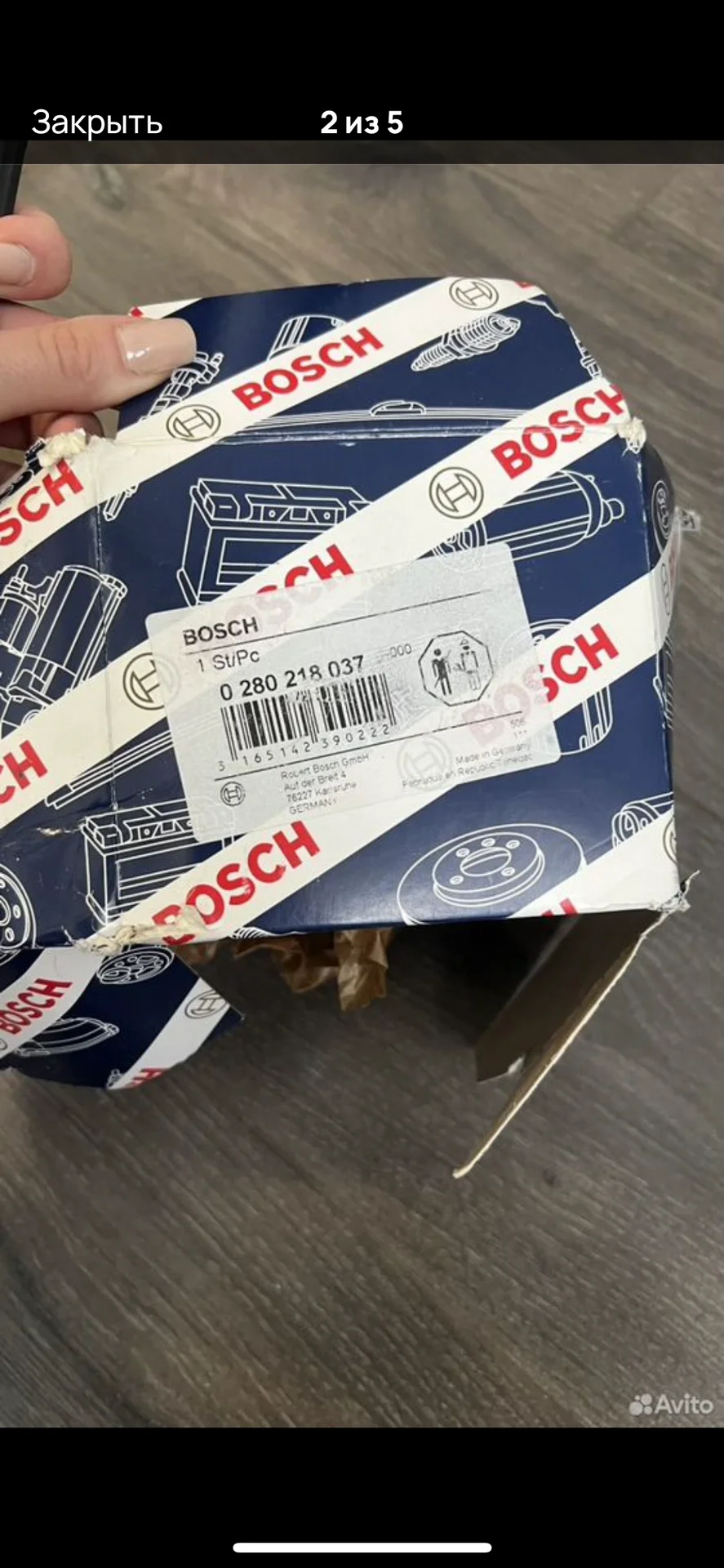 Датчик дмрв bosch новый оригинал 0280218037 - миниатюра 2