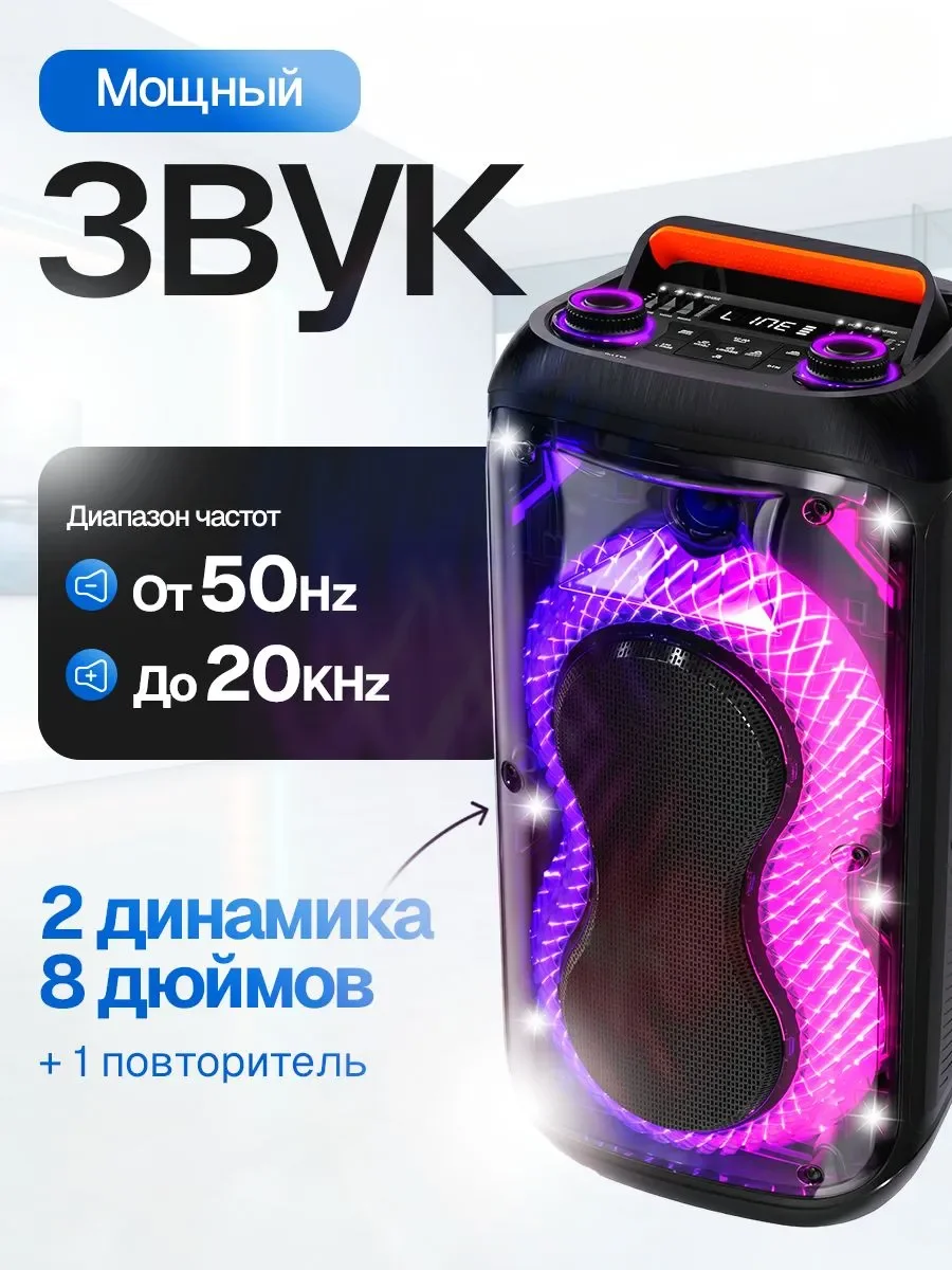 Колонка Eltronic 20-93 800Вт портативная новая - миниатюра 2