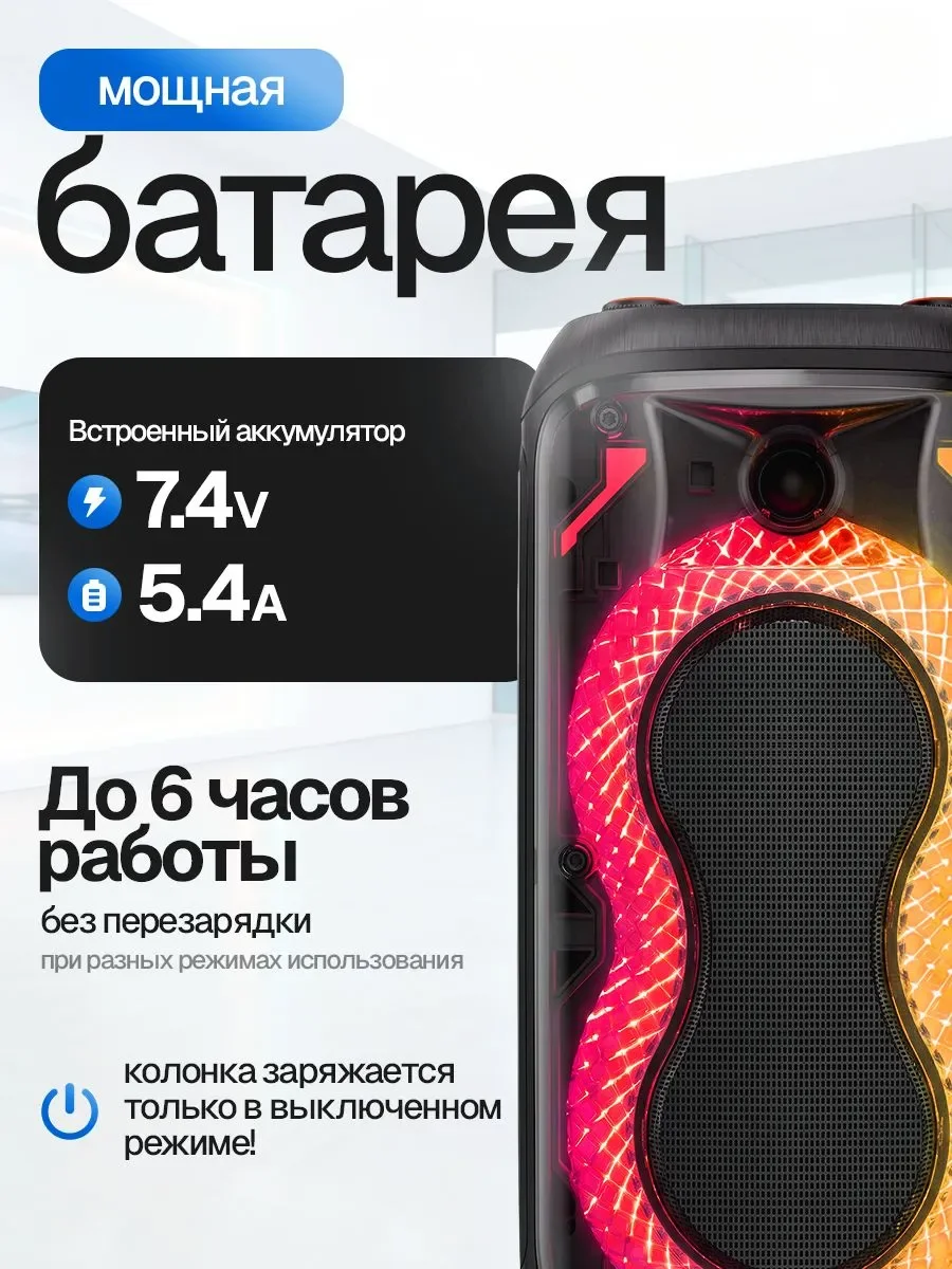 Колонка Eltronic 20-93 800Вт портативная новая - миниатюра 3