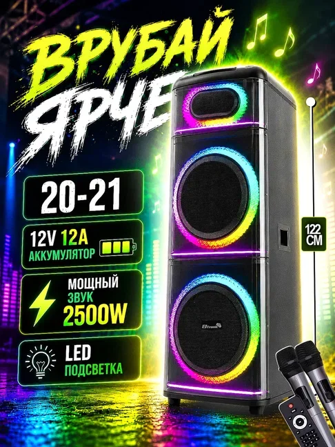 Колонка Eltronic 20-21 2500Ватт Новая Гарантия - изображение 1