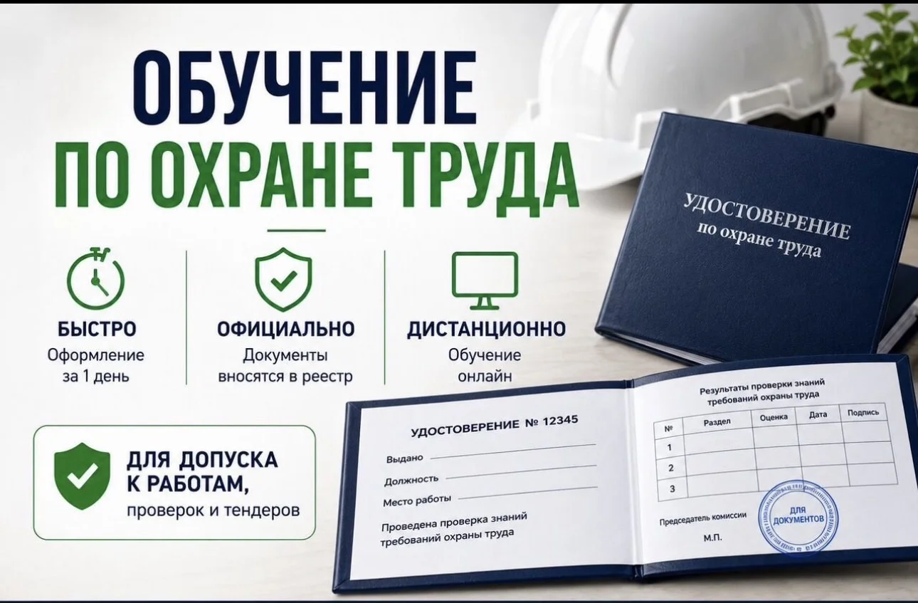охрана труда, обучение, удостоверение - изображение 1