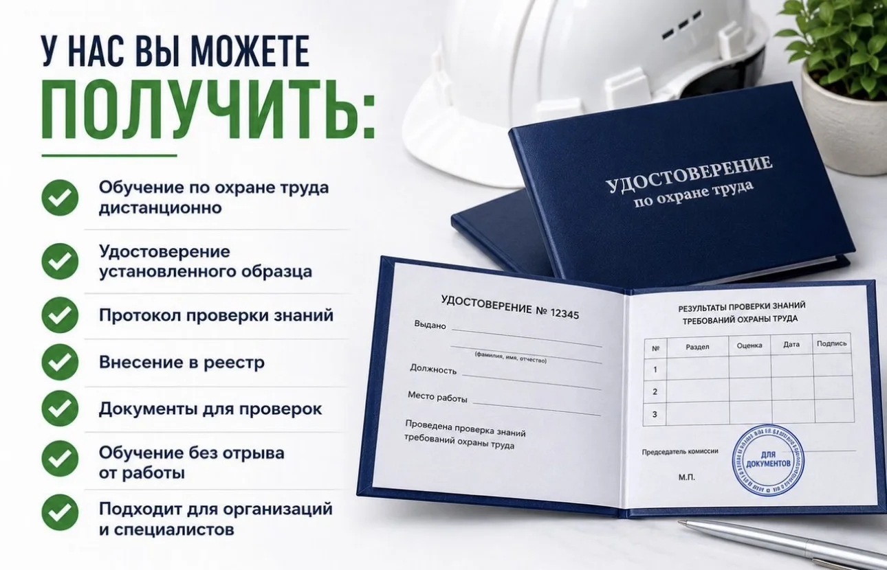 охрана труда, обучение, удостоверение - миниатюра 2