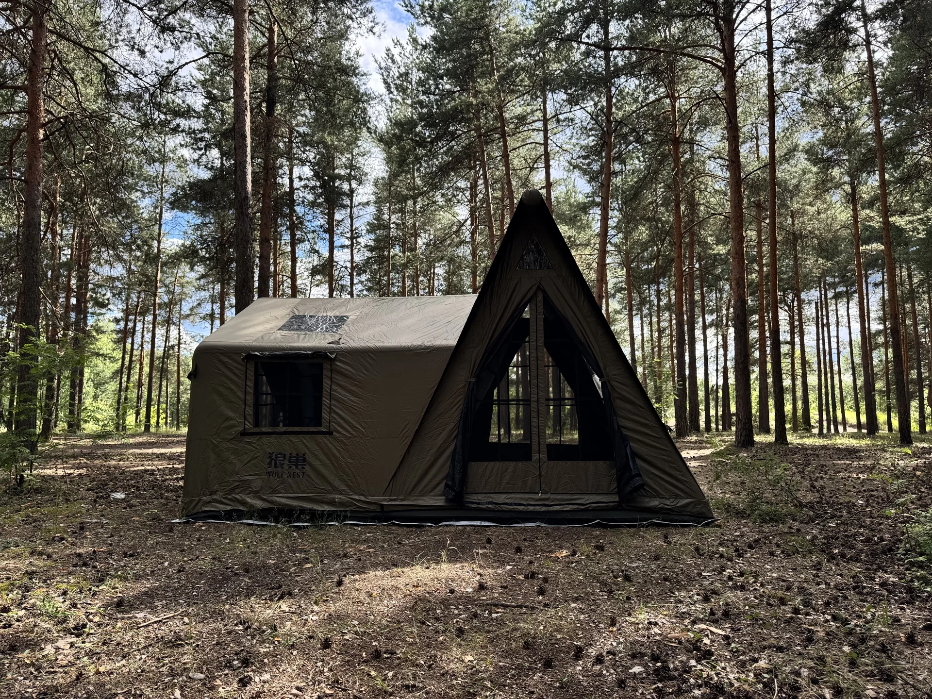 Палатка надувная A-frame (шале) 12.6 м² Oxford 430 - миниатюра 4