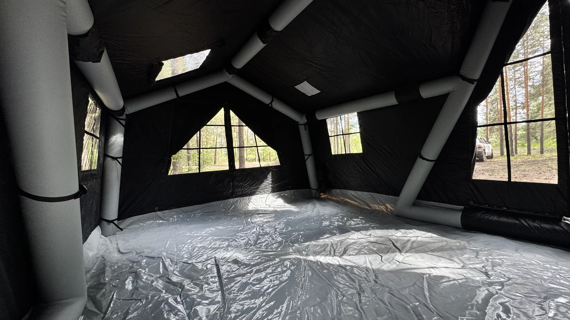Палатка надувная A-frame (шале) 12.6 м² Oxford 430 - миниатюра 9