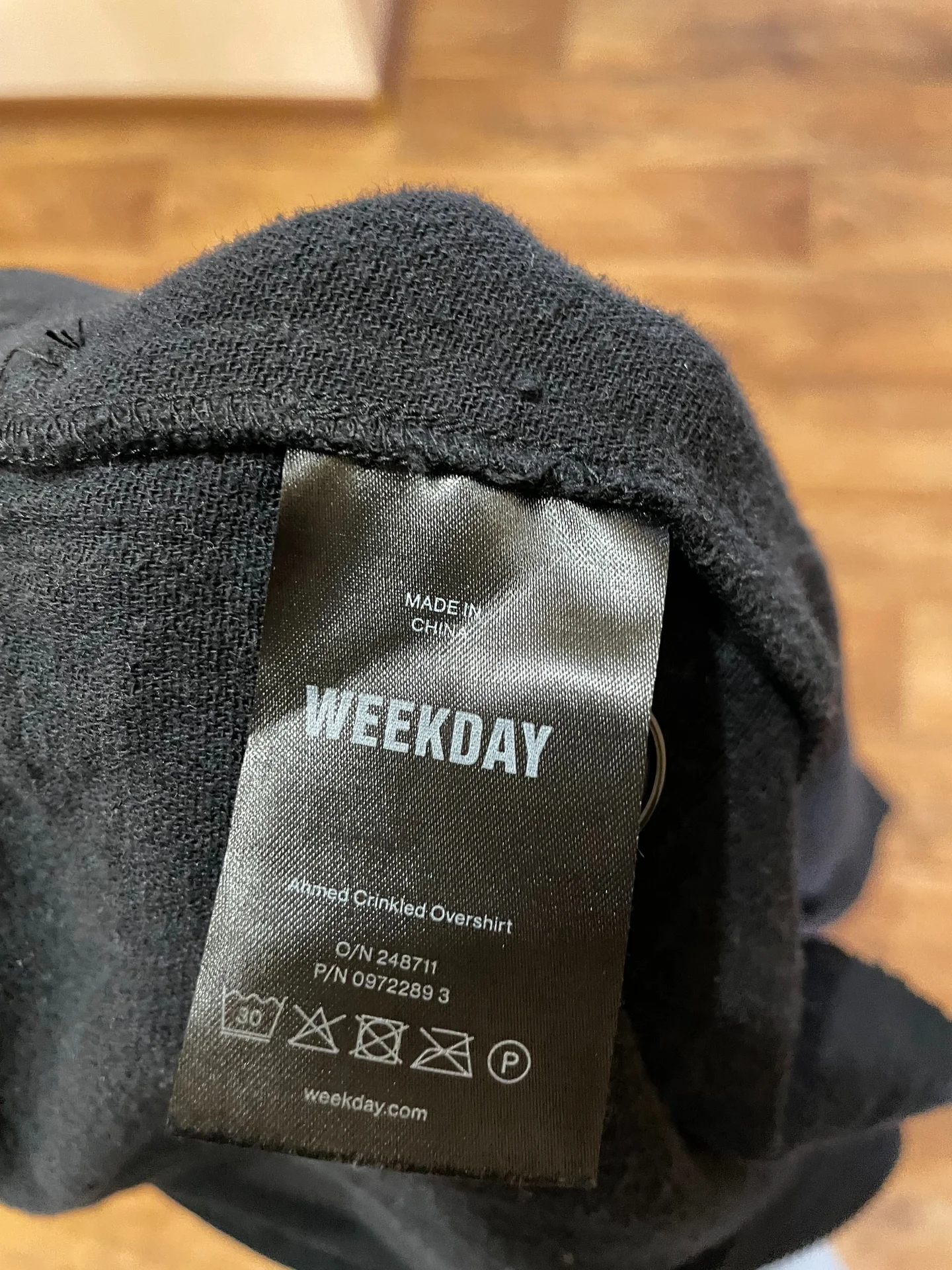 Черная рубашка Weekday - миниатюра 4