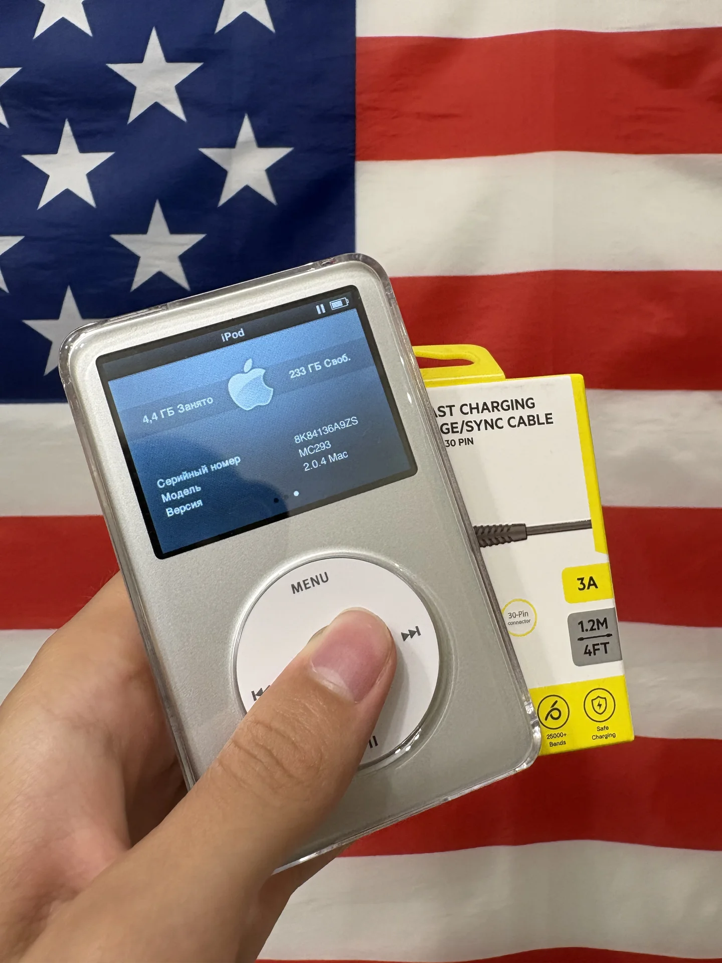 Плеер iPod classic 7 256gb, аккумулятор 2000 mah