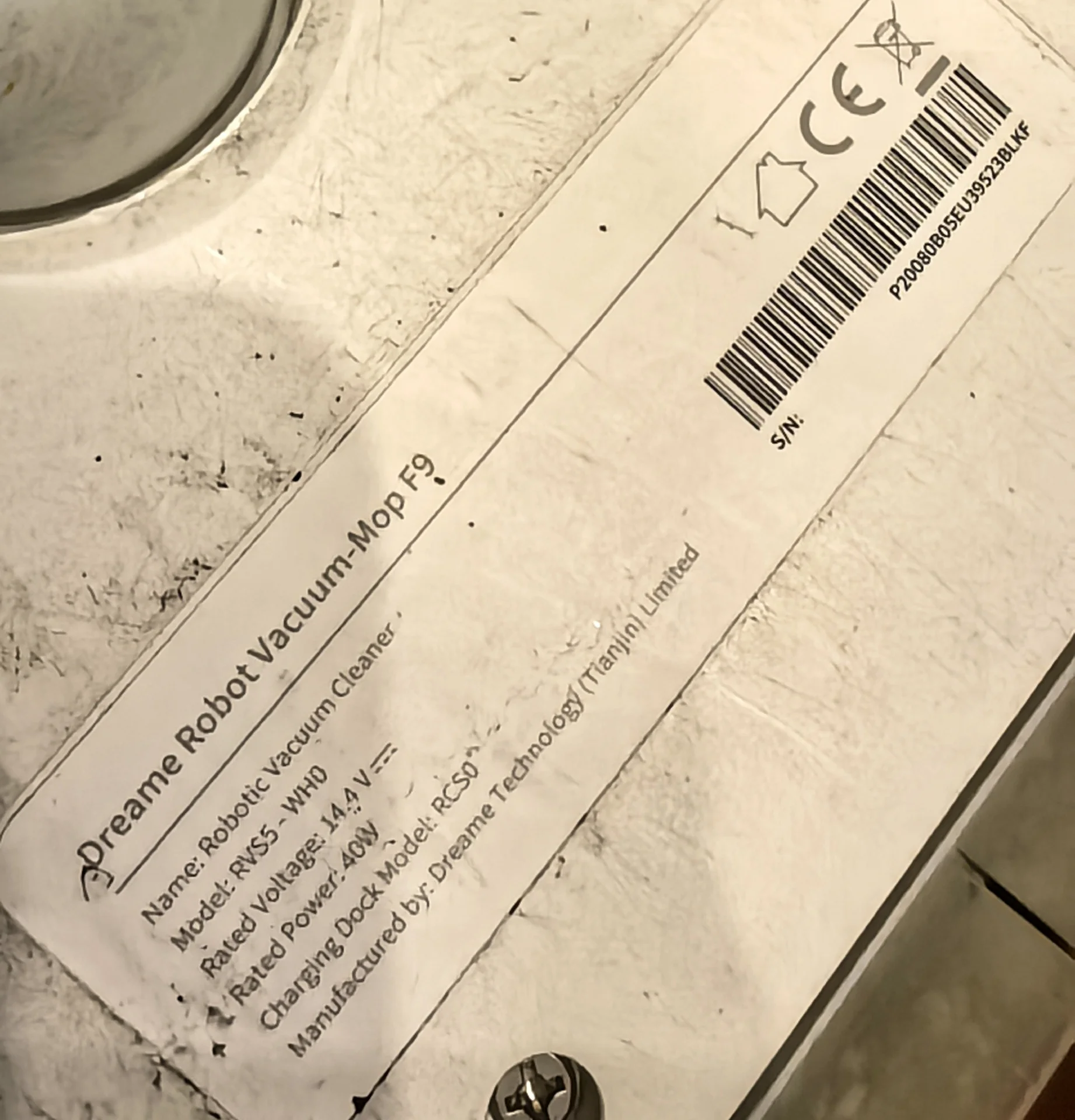 Робот-пылесос Dreame vacuum-mop F9 с небольшой неисправностью - миниатюра 4