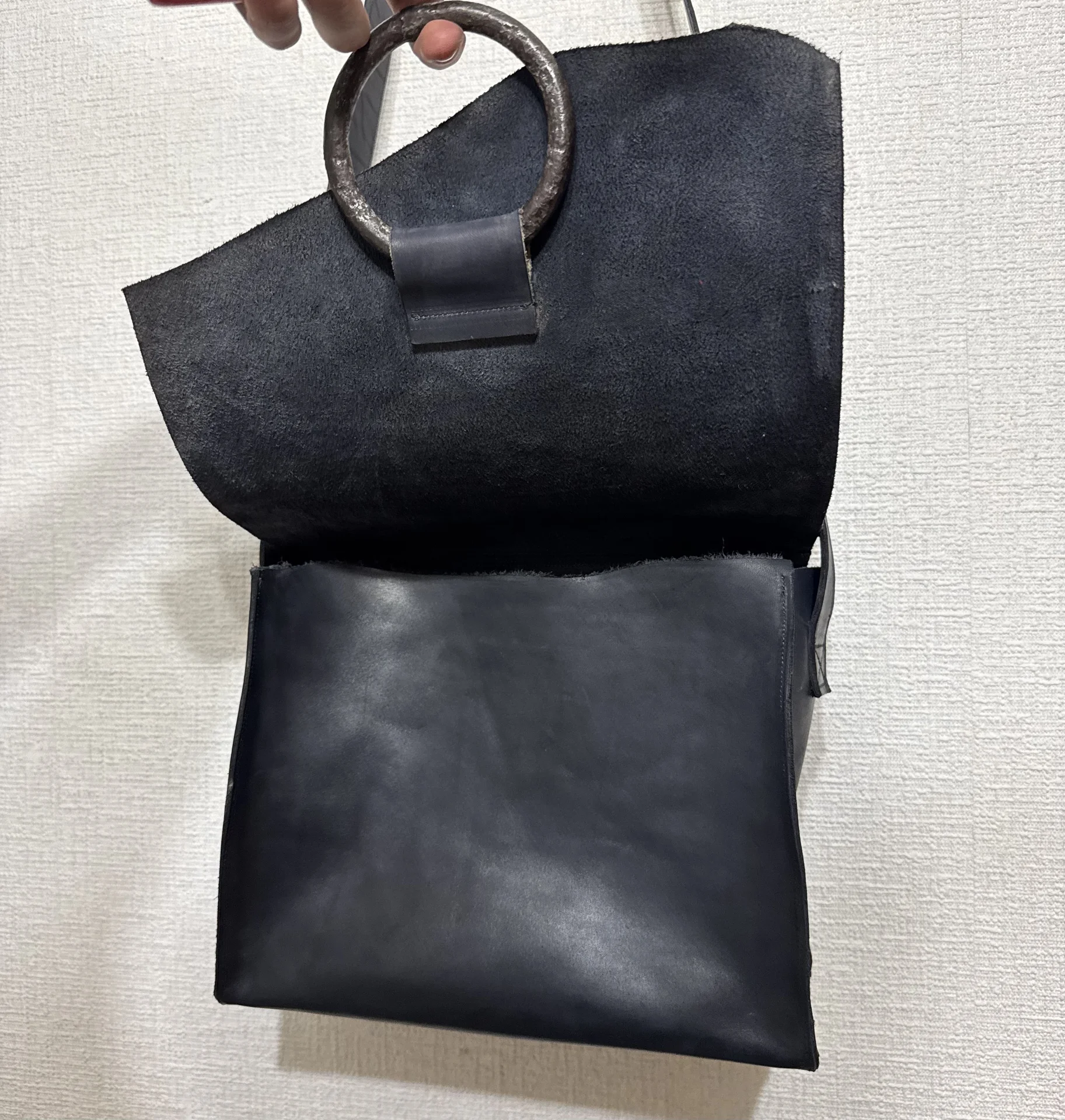 Авангардная сумка из кожи Guidi - миниатюра 2