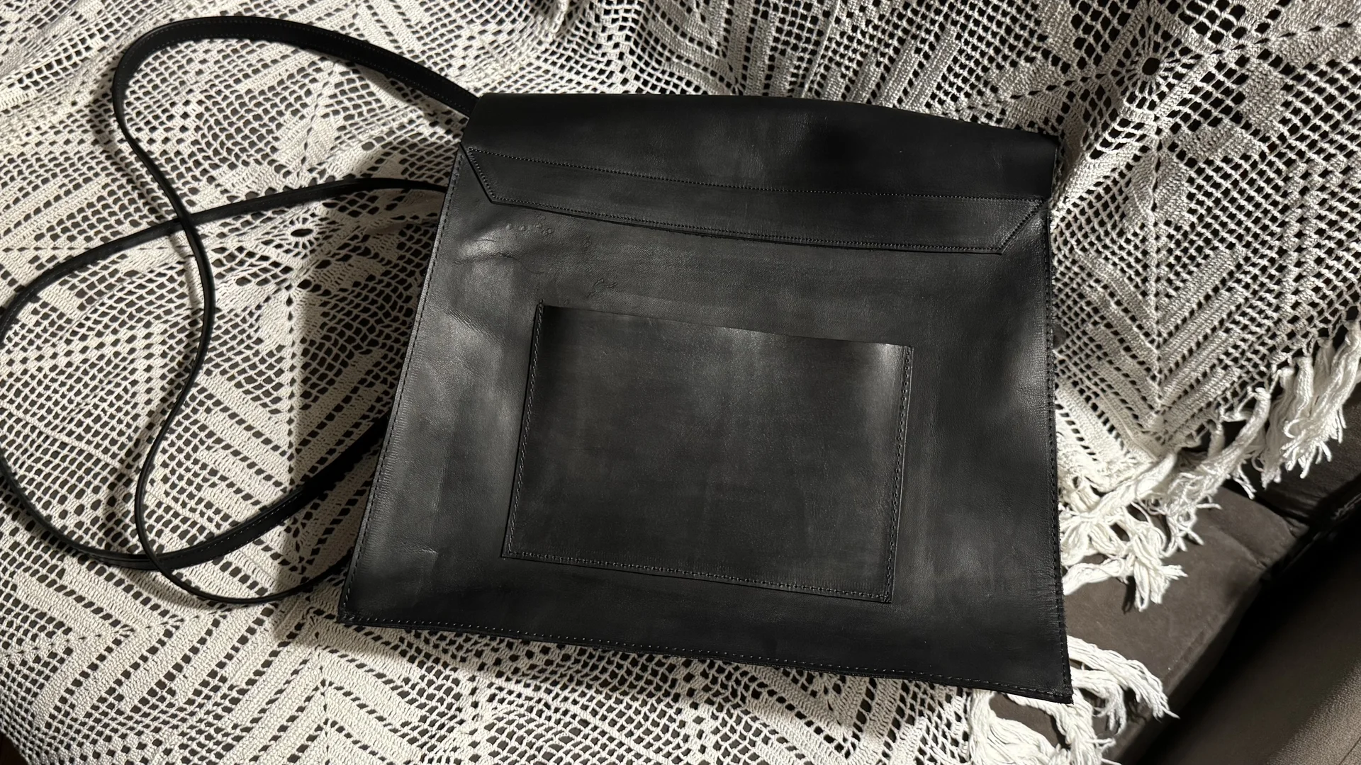 Авангардная сумка через плечо как Guidi - миниатюра 2