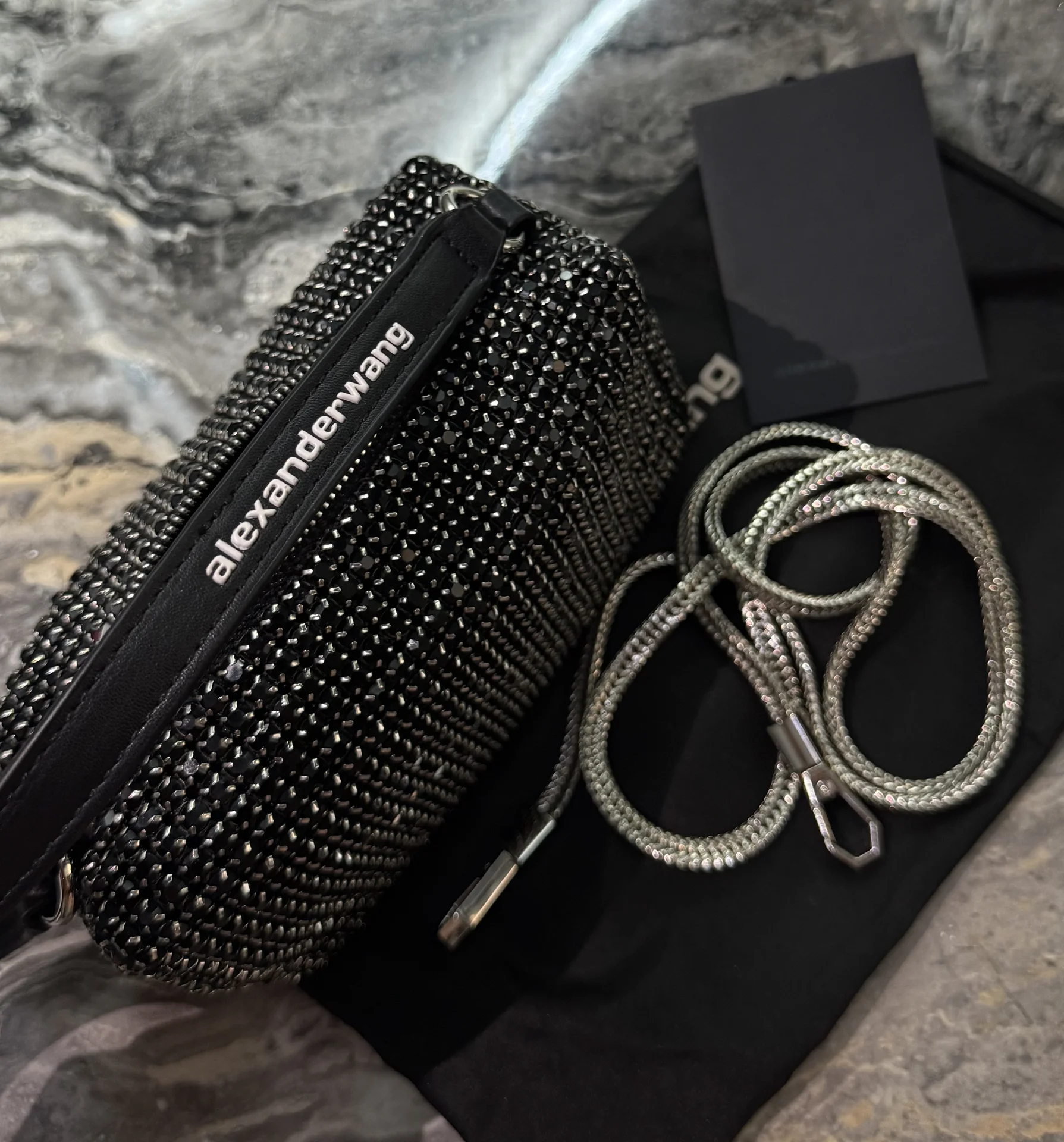 Клатч Alexander Wang со стразами - изображение 1