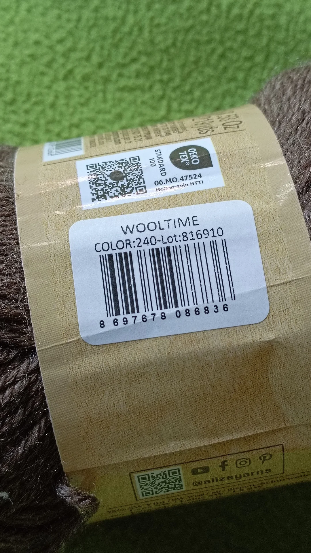 Пряжа Alize wooltime 3 шт цвет 240 - миниатюра 4