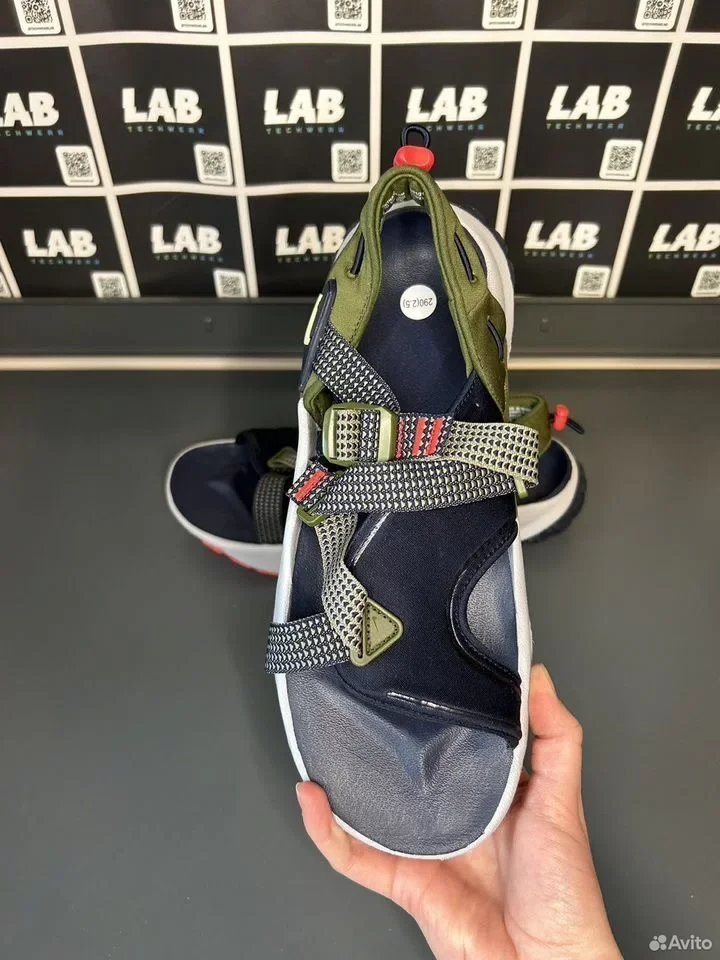 Тапочки Nike Oneonta Sandal Sports Gray Green - миниатюра 5