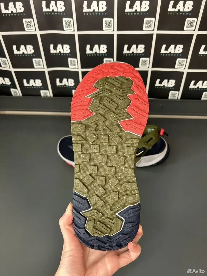 Тапочки Nike Oneonta Sandal Sports Gray Green - миниатюра 7