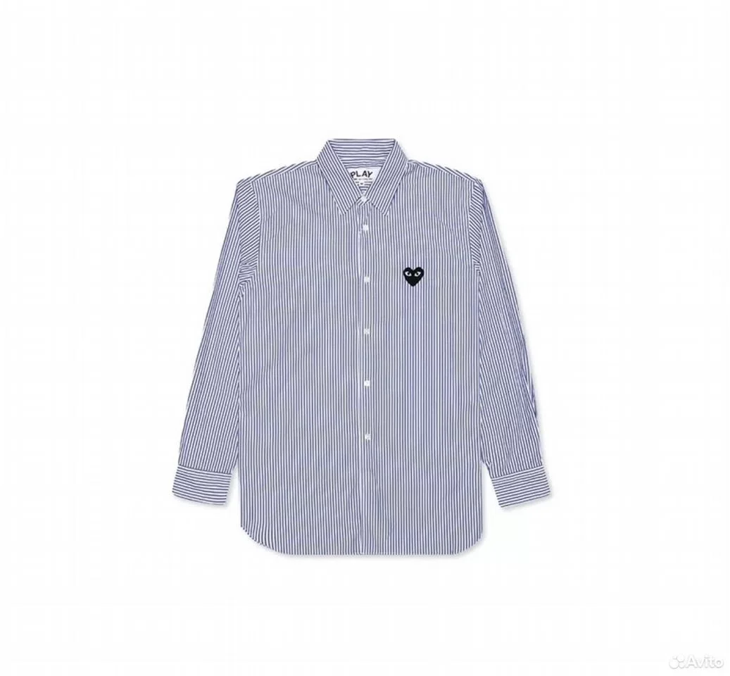 Рубашка Comme des Garcons Play Striped Shirt - изображение 1