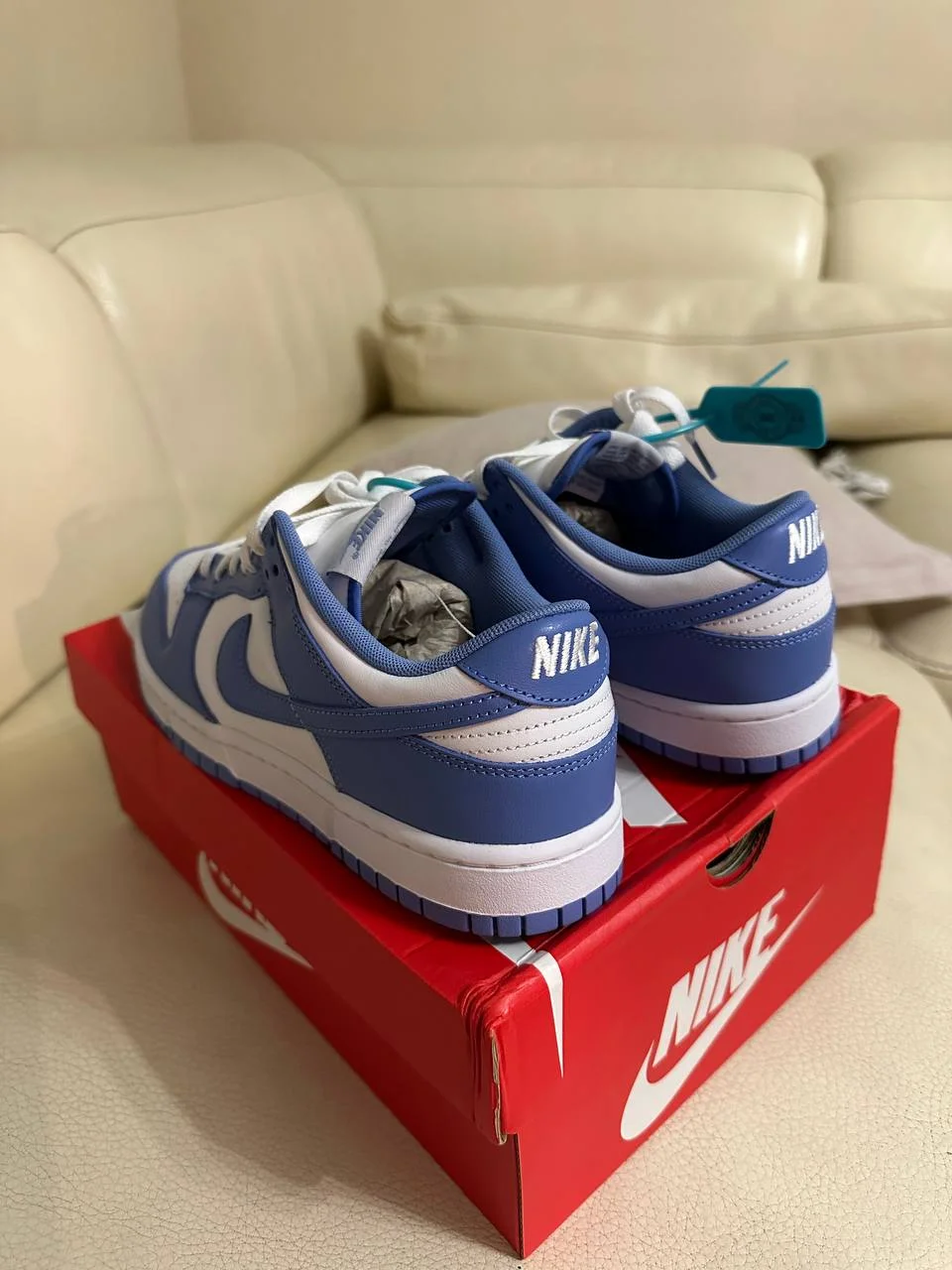 Nike Dunk Low Blue 9.5 US Новые - миниатюра 4