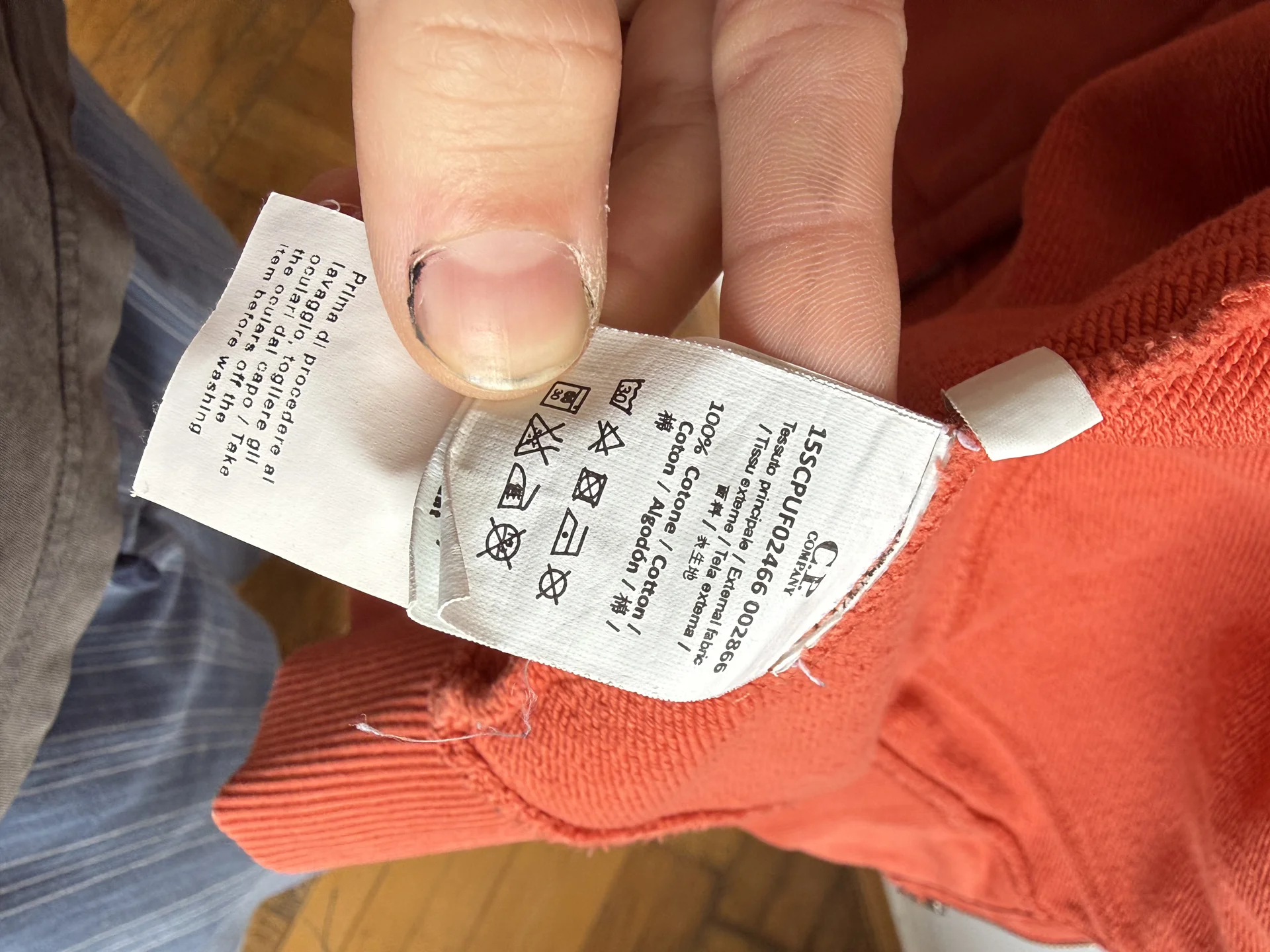 Cp Company Zip Hoodie оригинал 2XL - миниатюра 5