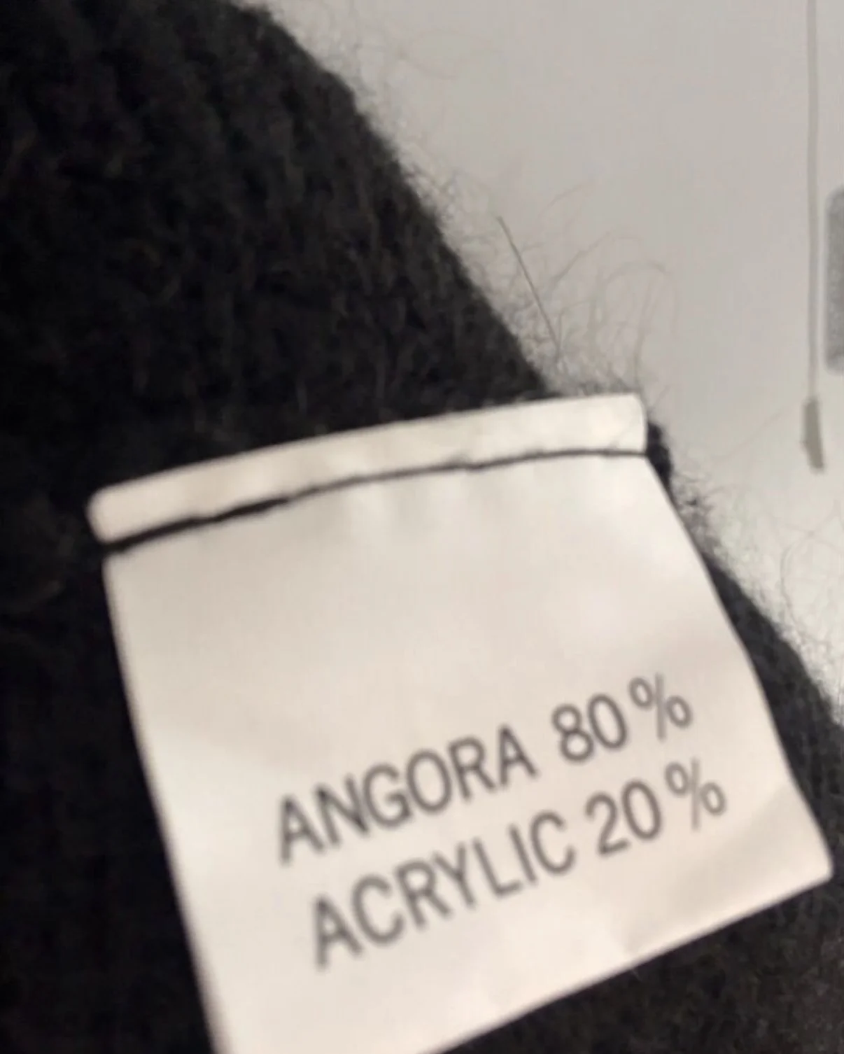 Винтажная кофта жилетка 80% ангора - миниатюра 4