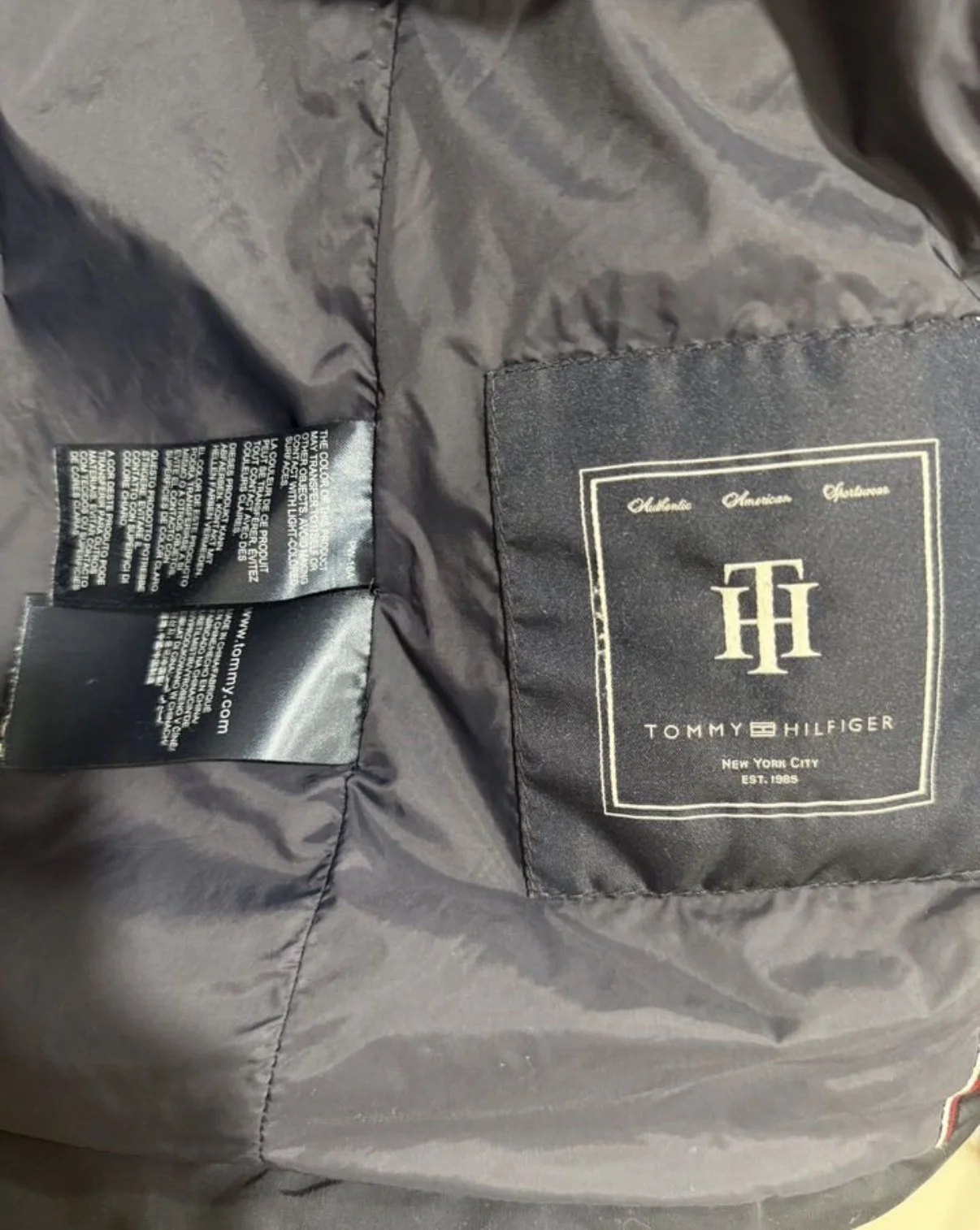 Пуховик Tommy Hilfiger оригинал натуральнвй пух XL - миниатюра 8