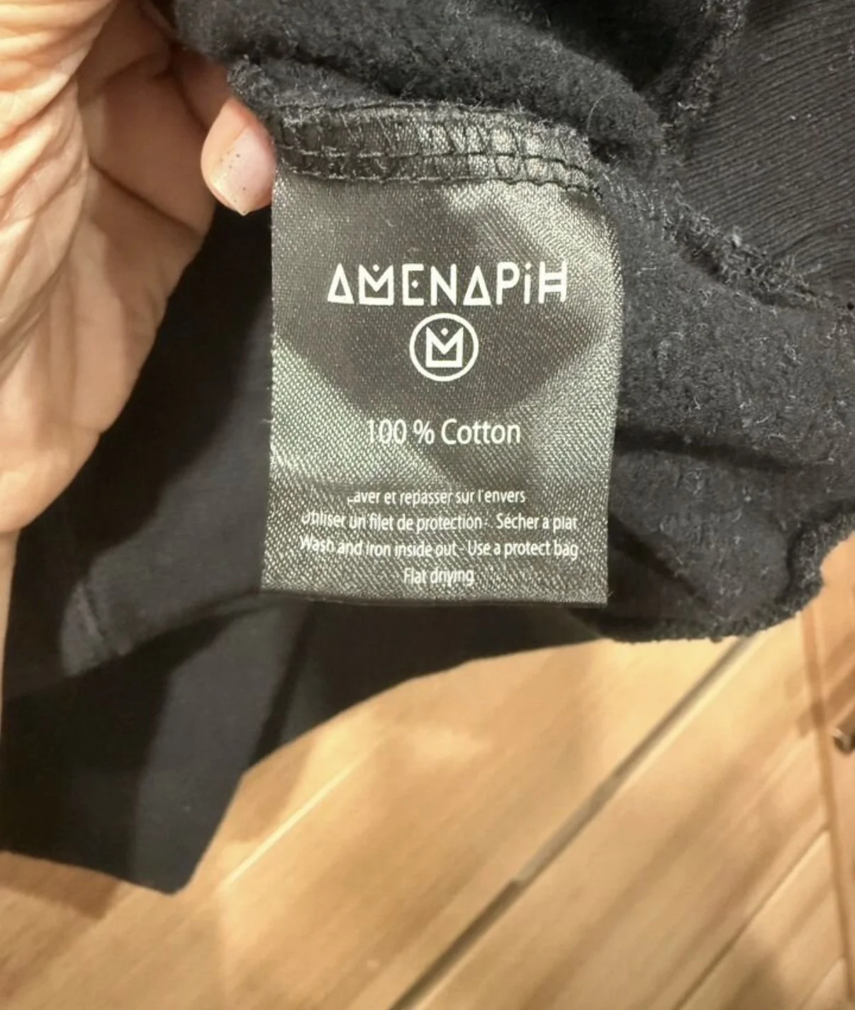 Свитшот с вышивкой хлопок на флисе Amenapih S - миниатюра 3