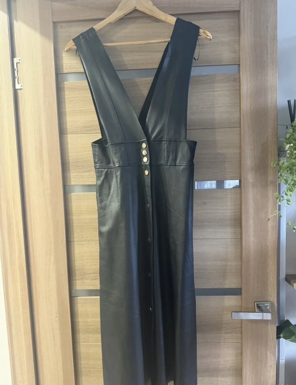 Кожанный сарафан Zara S/M - миниатюра 2