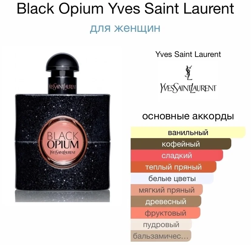 Туалетная вода Yves Saint Laurent - Black Opium - миниатюра 2